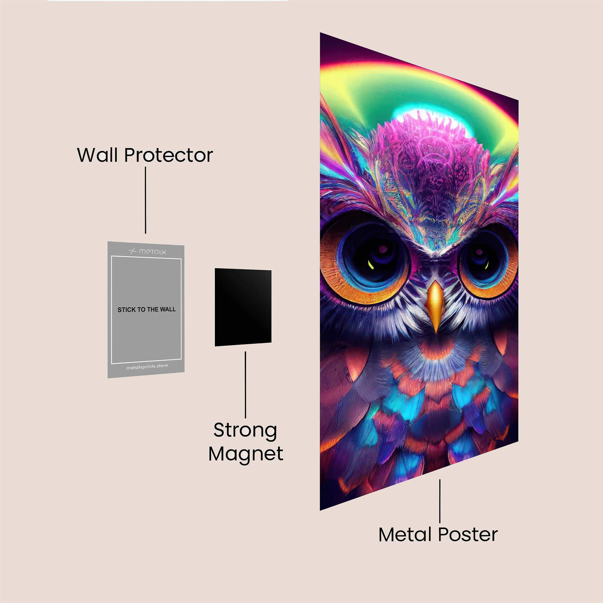 Rainbow Radiance Safe Wall Magnetic / M
