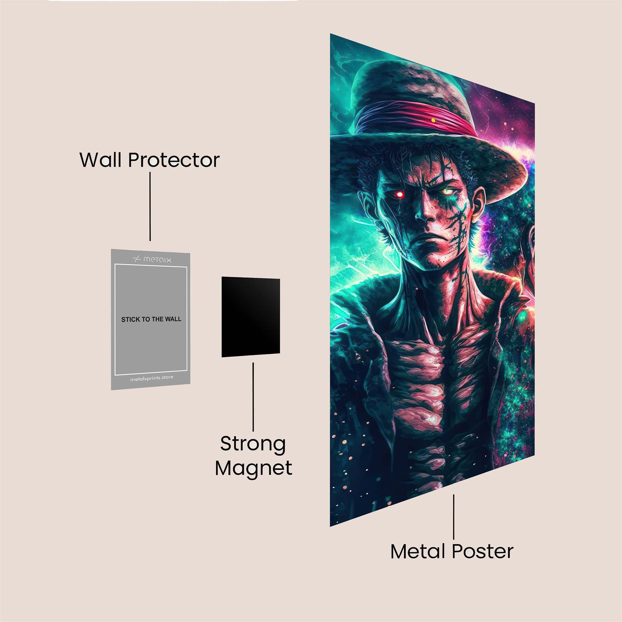 Luffy Cosmic Safe Wall Magnetic / M