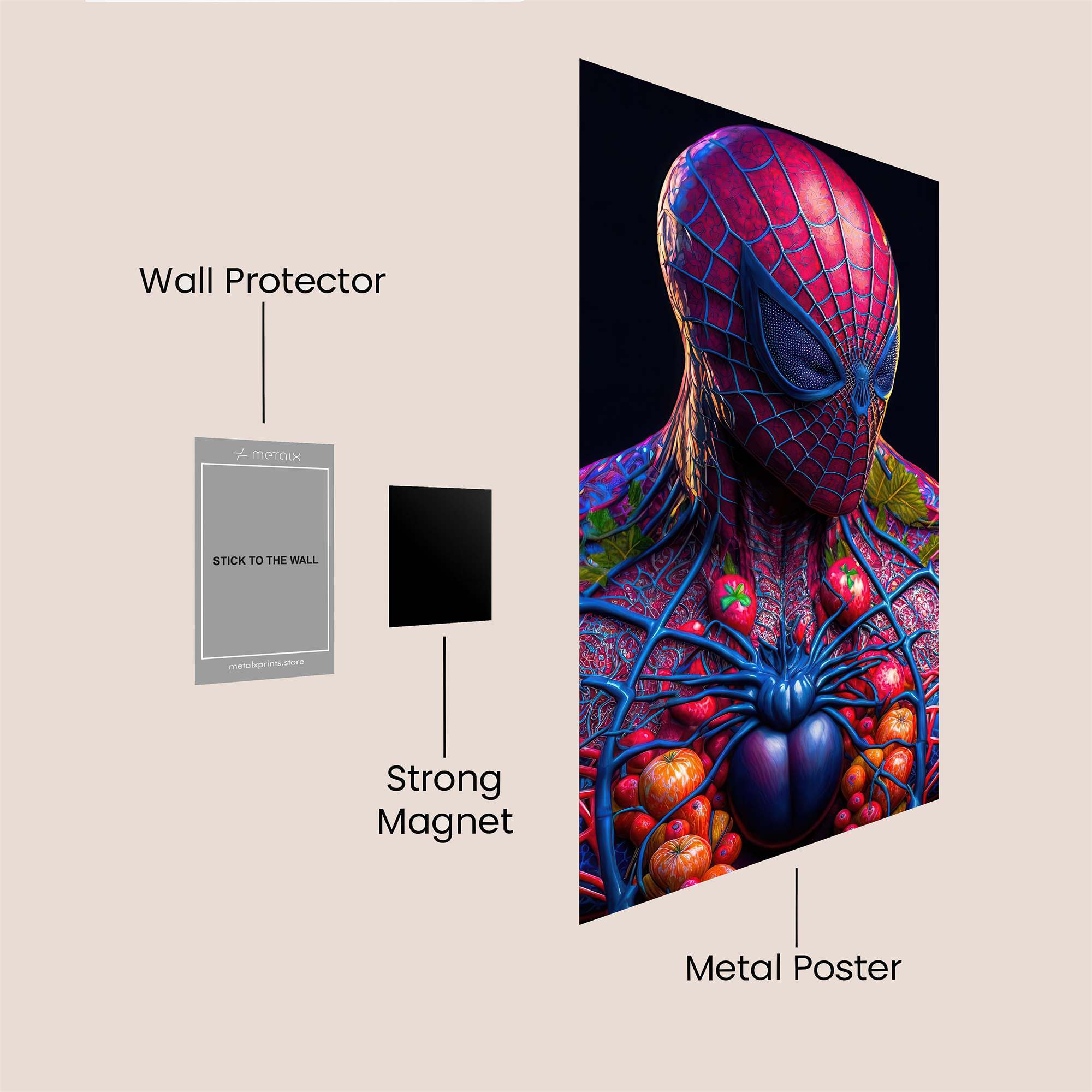 Spider Vitality Safe Wall Magnetic / M