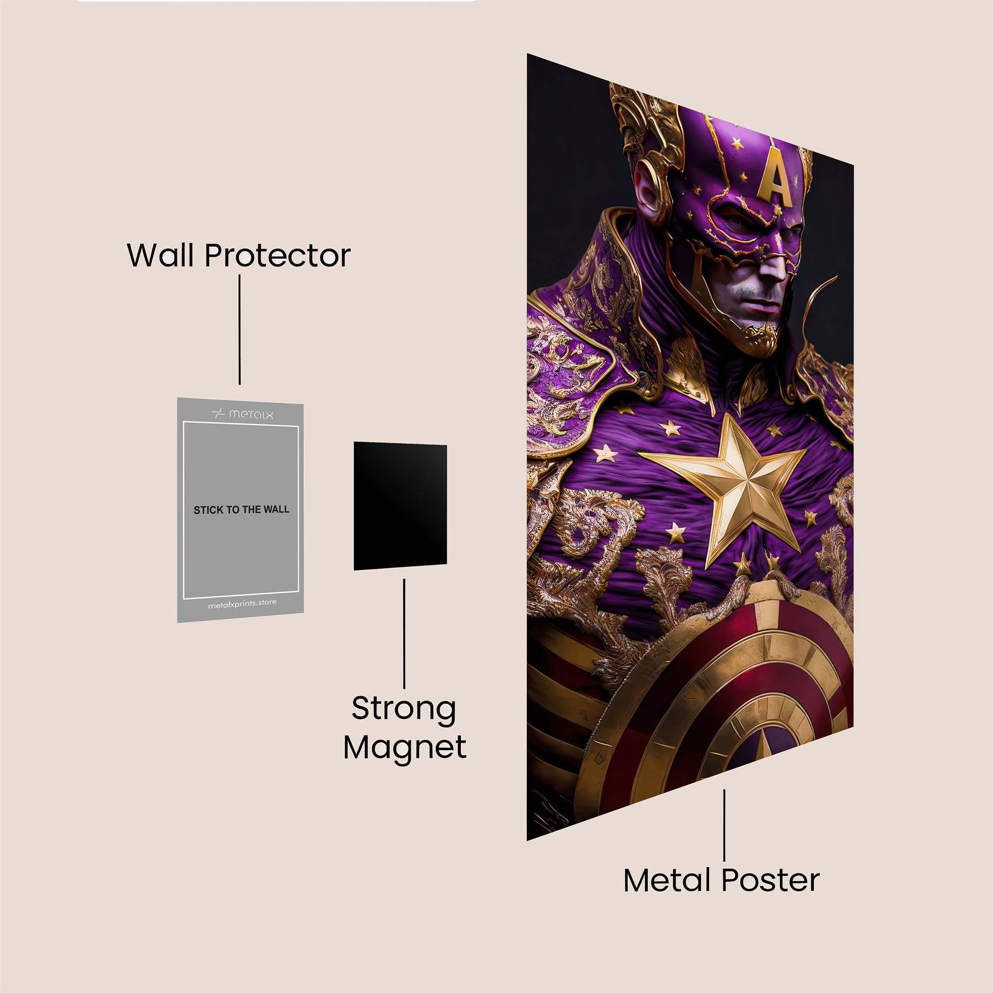 Captain Regal Safe Wall Magnetic / M