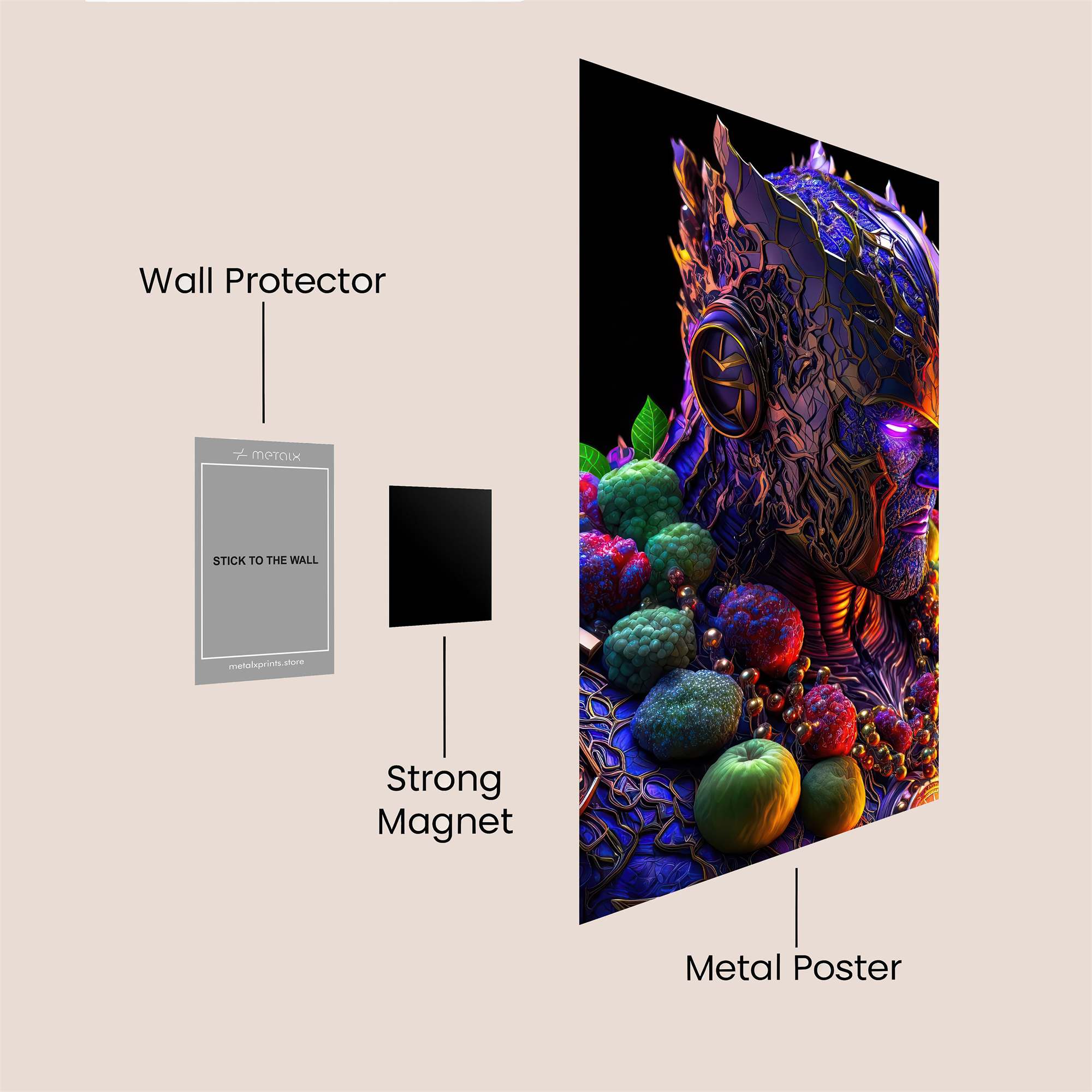 Thanos Vibrant Safe Wall Magnetic / M