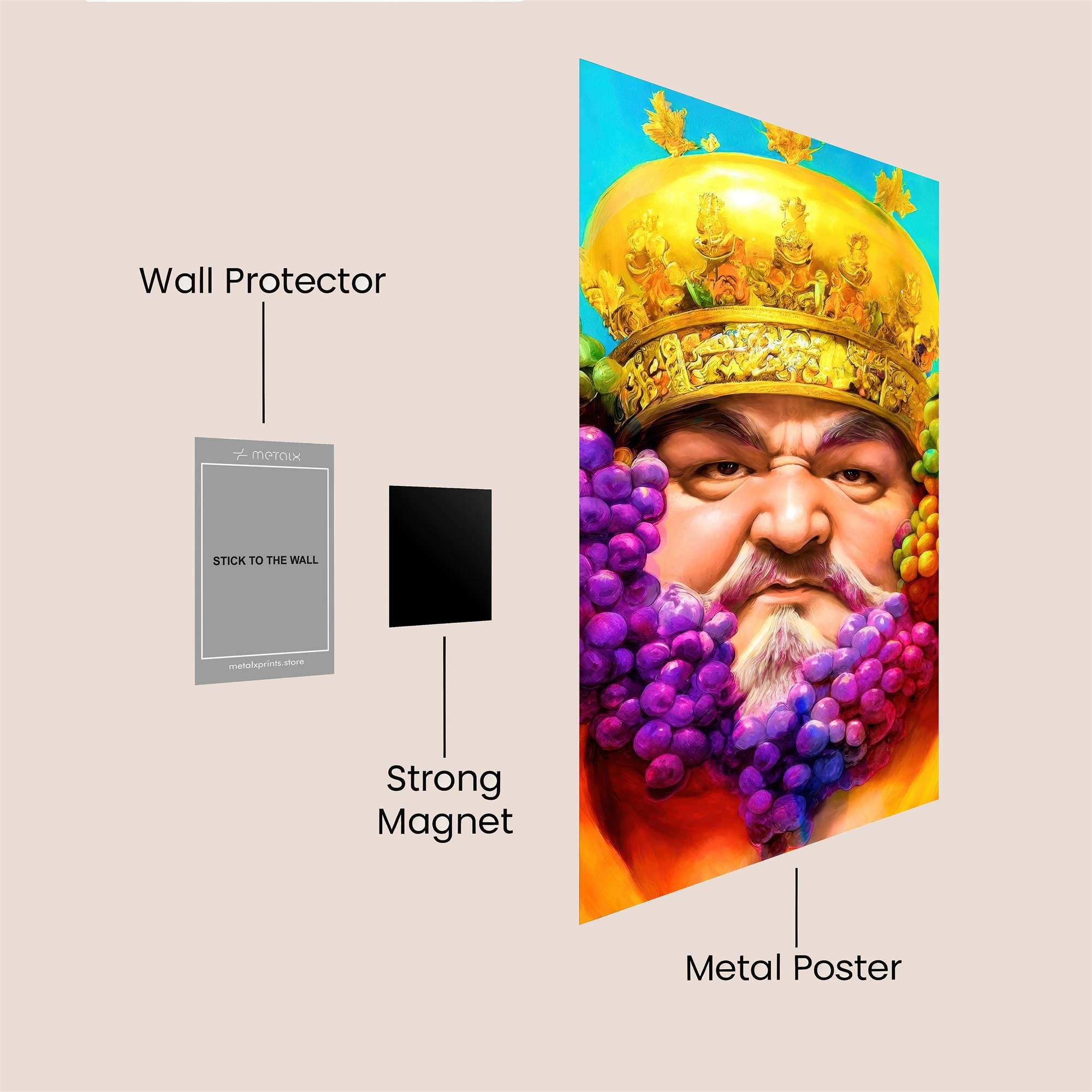 Grape Majesty Safe Wall Magnetic / M
