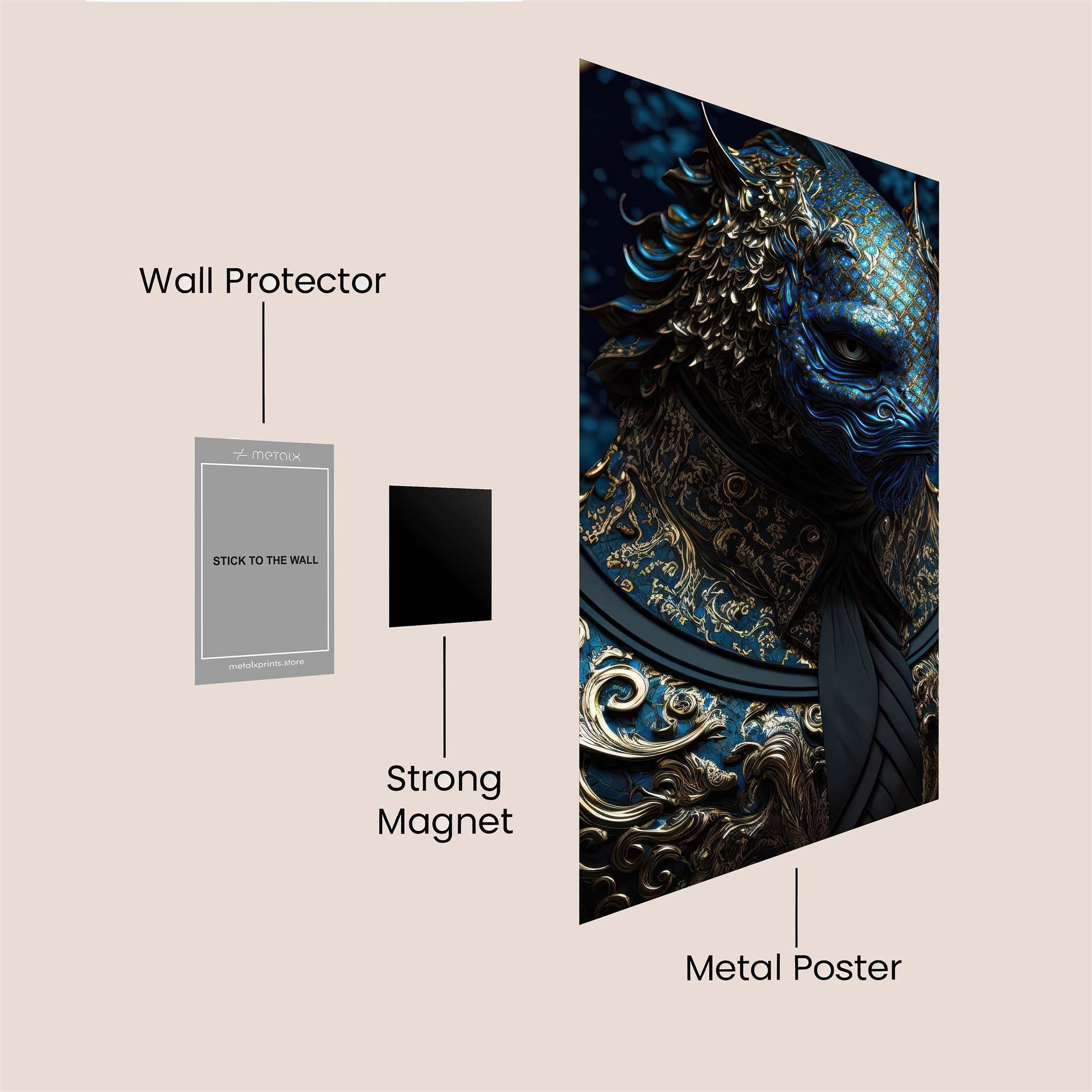 Dragon Regal Safe Wall Magnetic / M