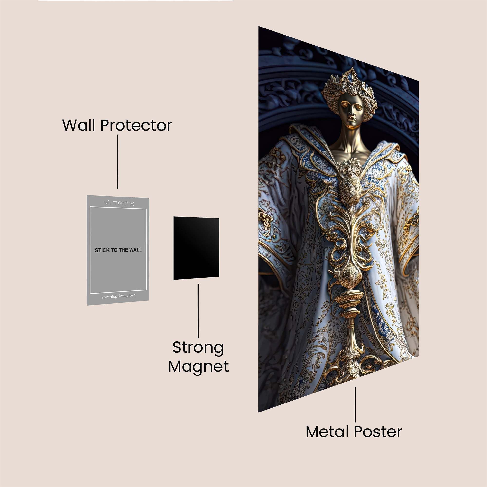 Justice Majestic Safe Wall Magnetic / M