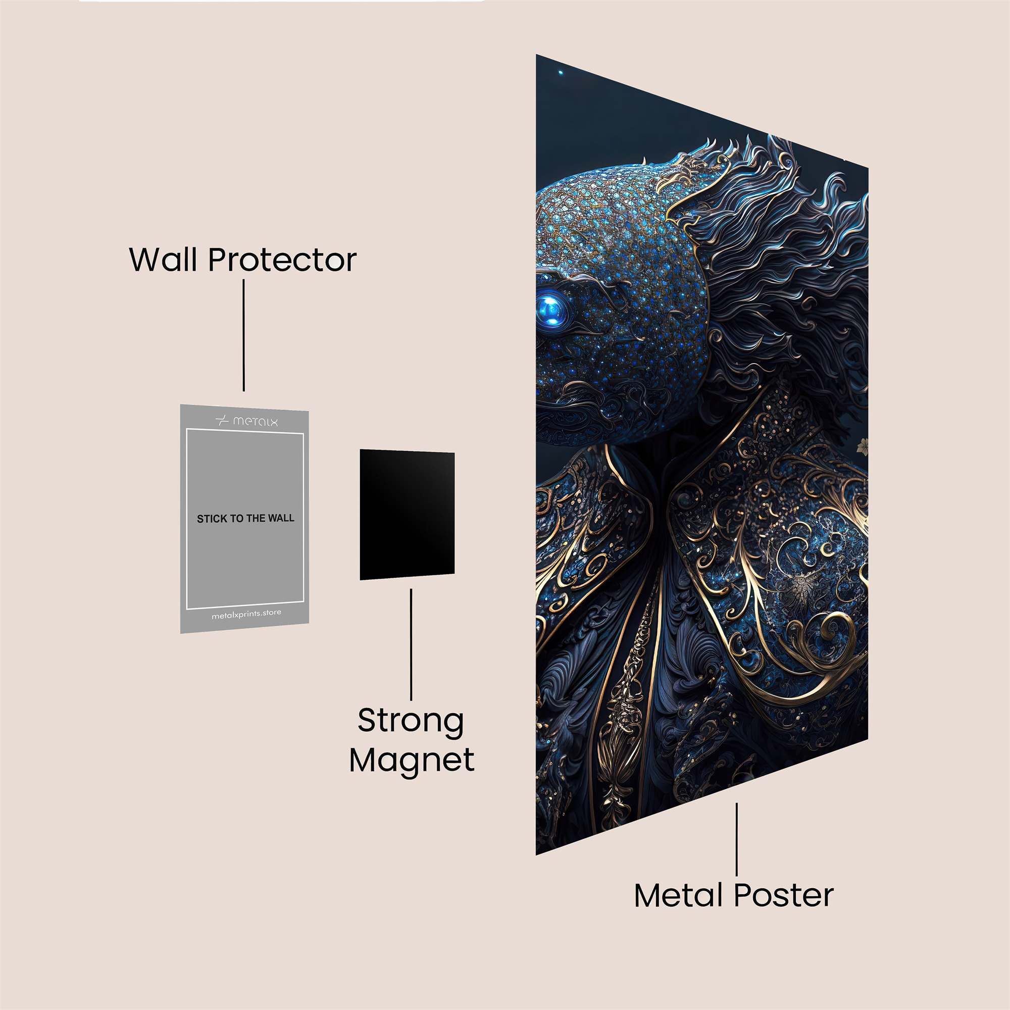 Aquatic Majesty Safe Wall Magnetic / M