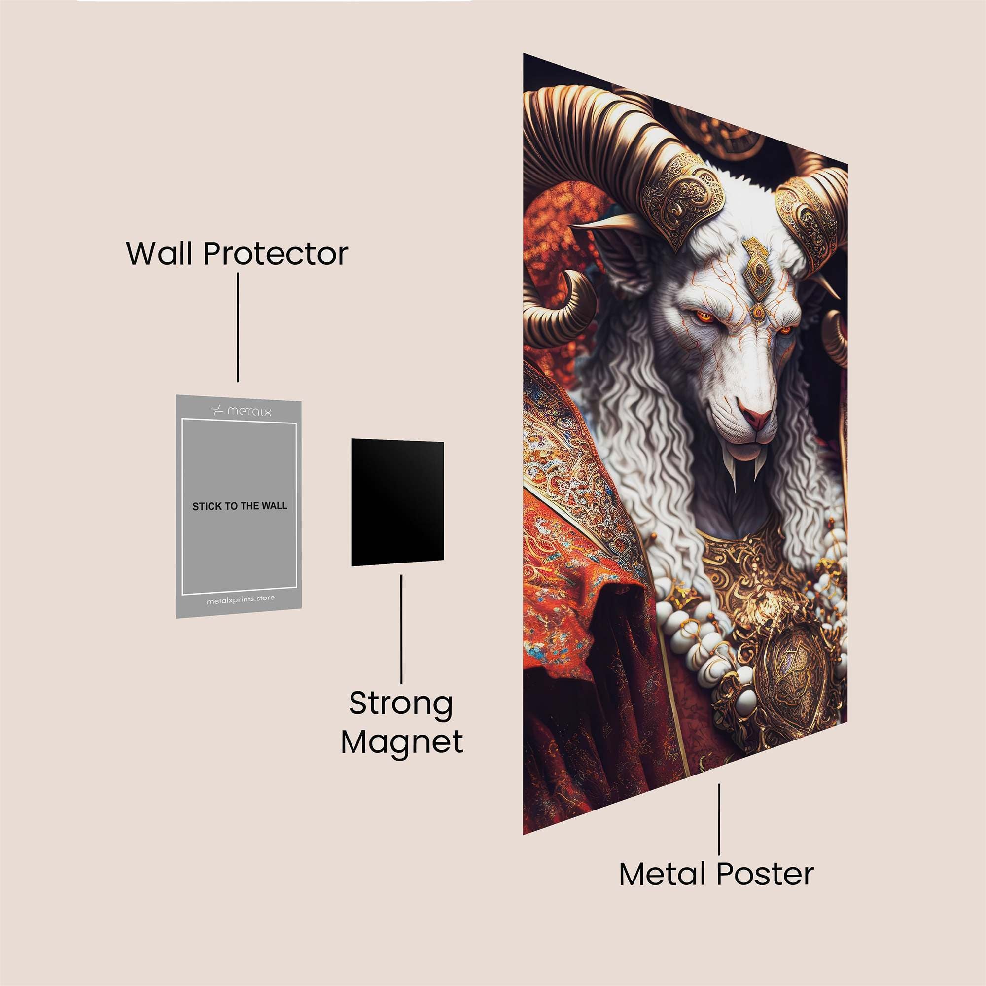 Caprine Monarch Safe Wall Magnetic / M