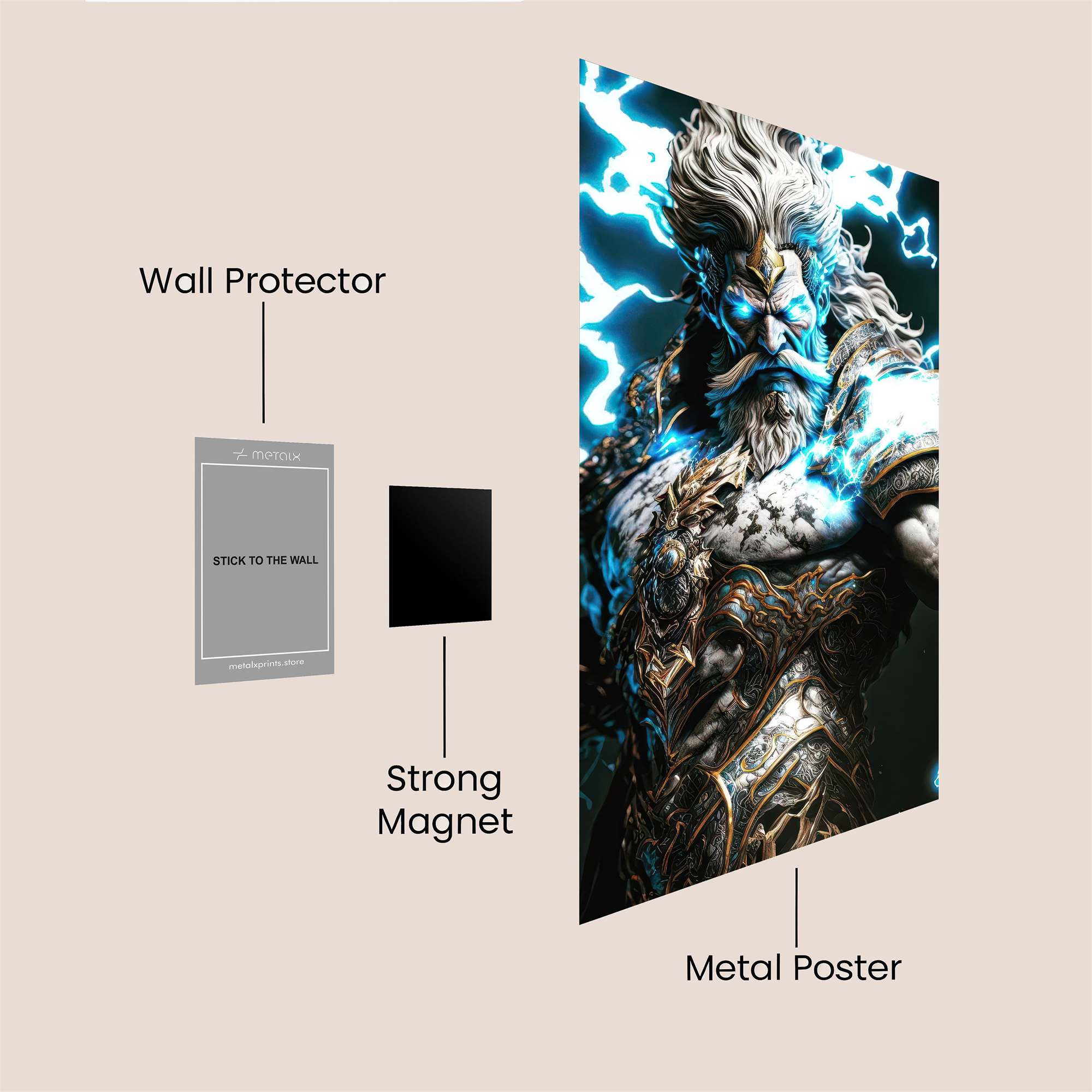 Zeus Thunderous Safe Wall Magnetic / M