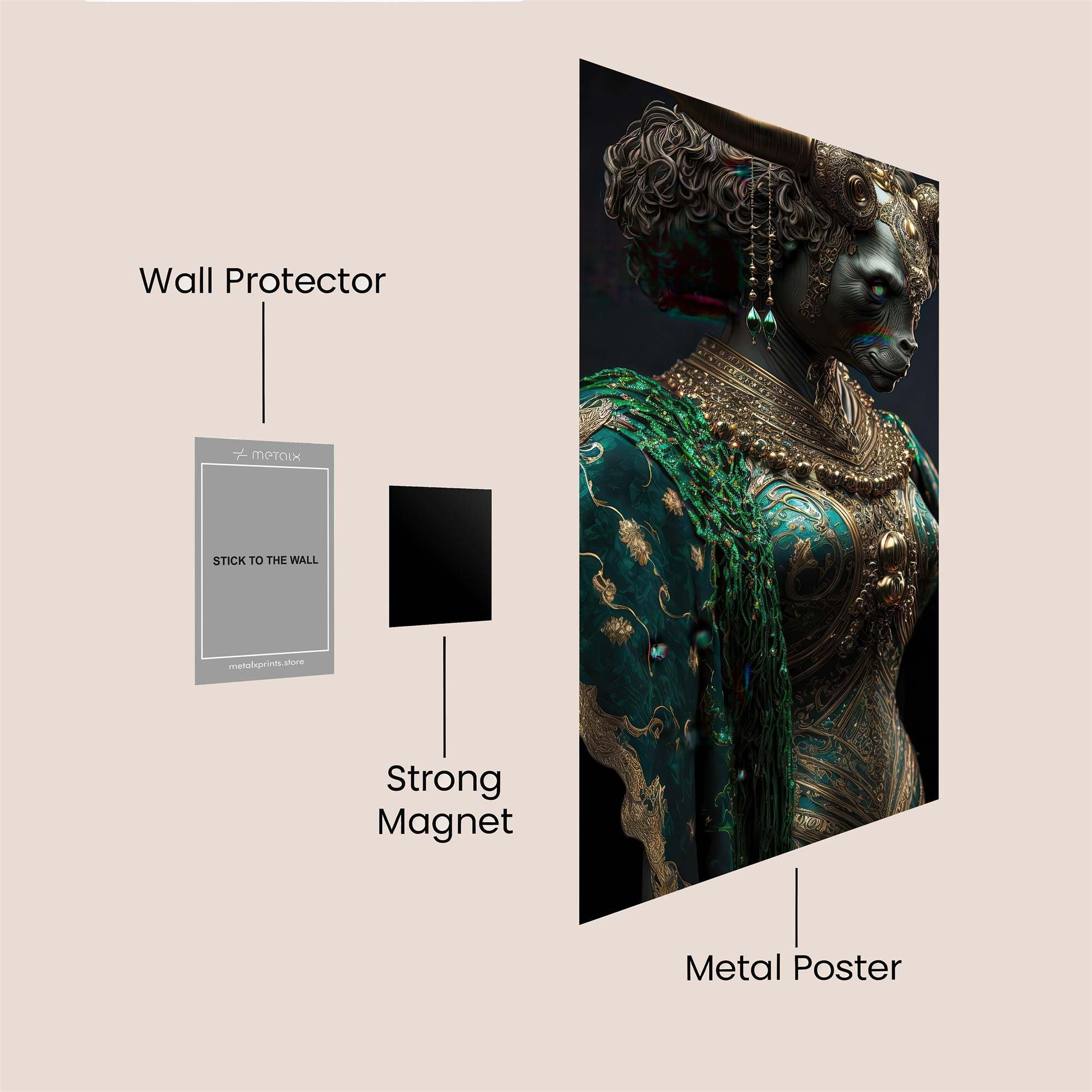 Bull Majesty Safe Wall Magnetic / M