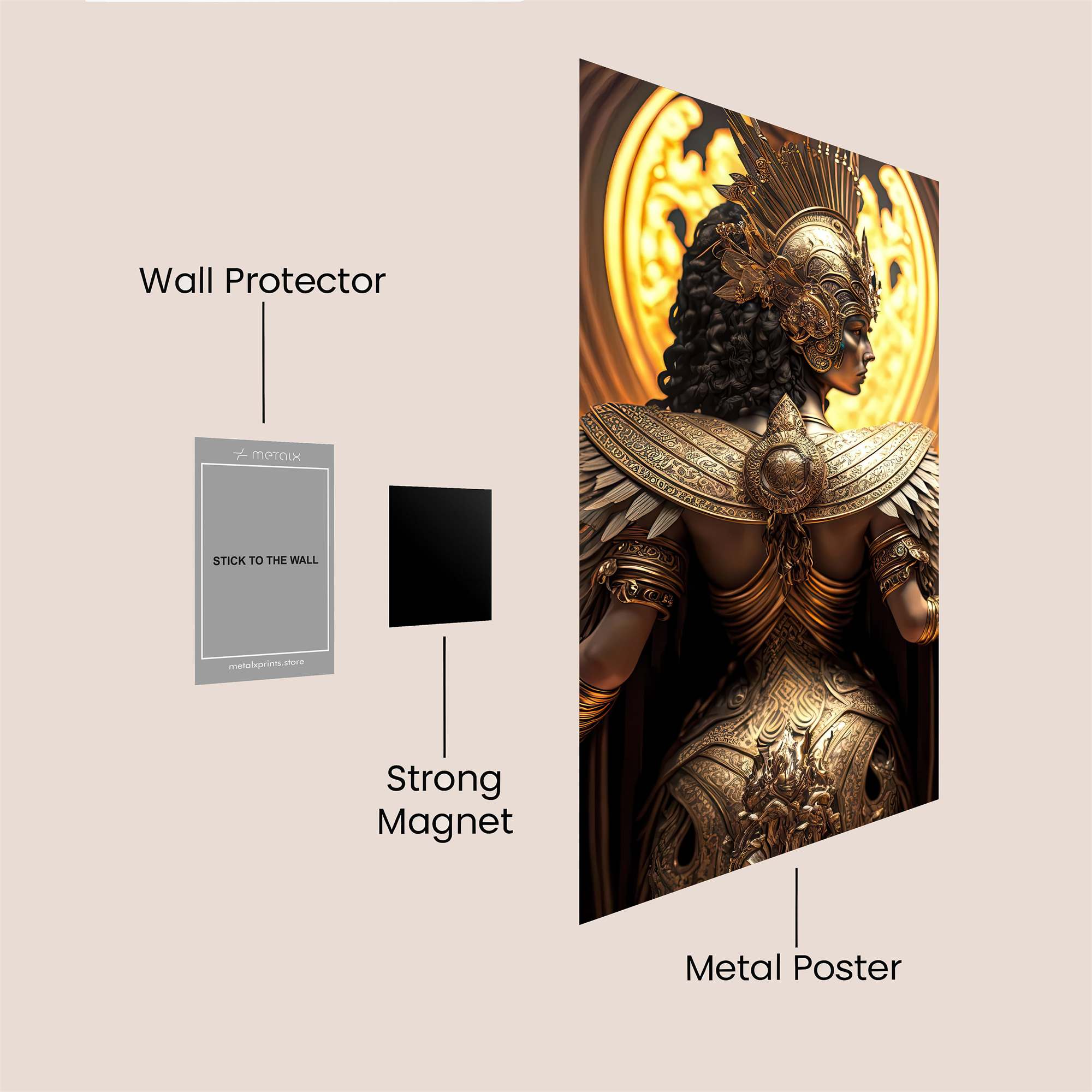 Athena Majestic Safe Wall Magnetic / M