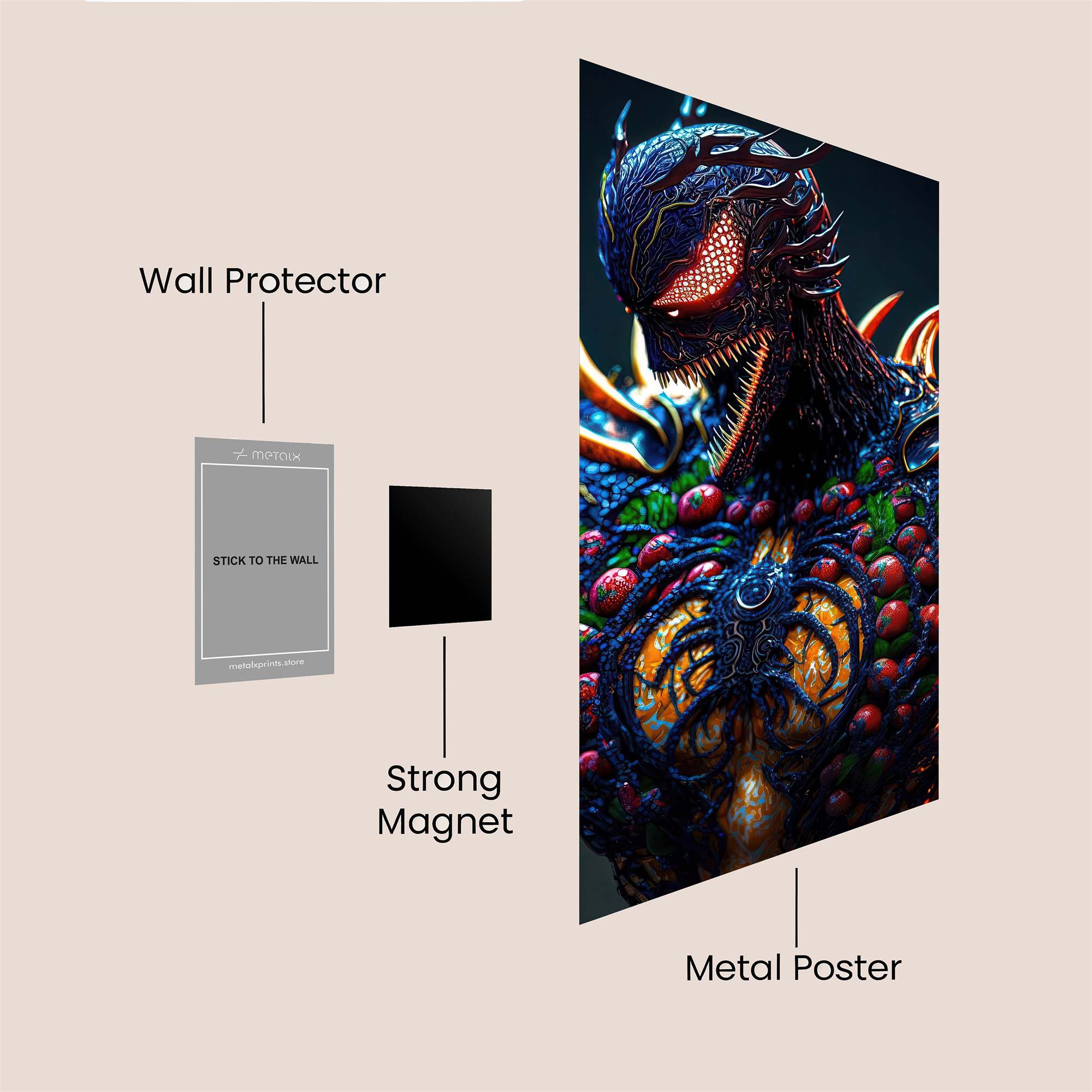 Venom Frenzy Safe Wall Magnetic / M