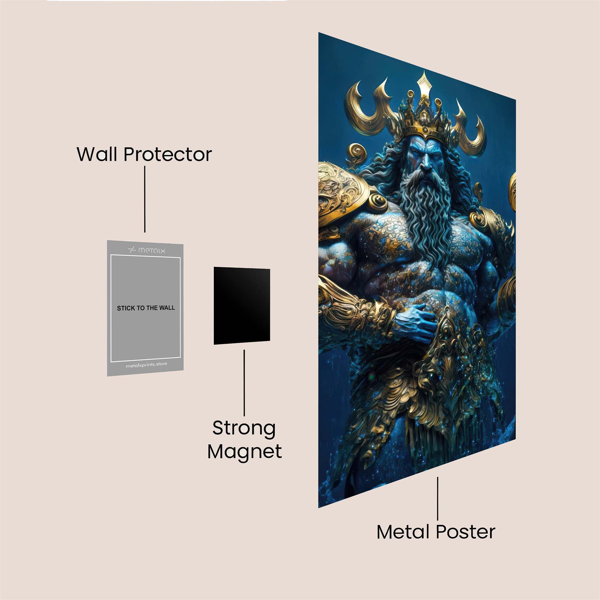 Poseidon Regal Safe Wall Magnetic / M