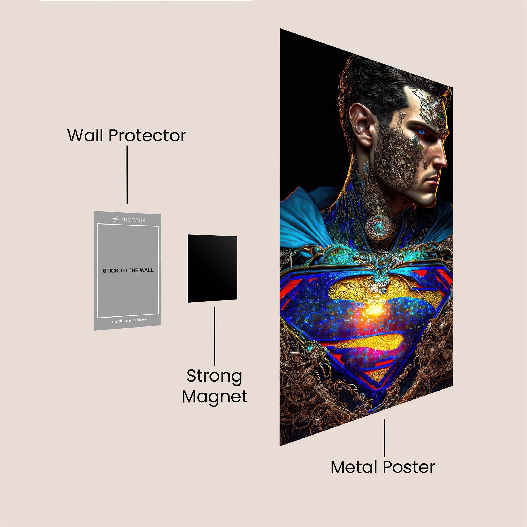 Superman Reimagined Safe Wall Magnetic / M