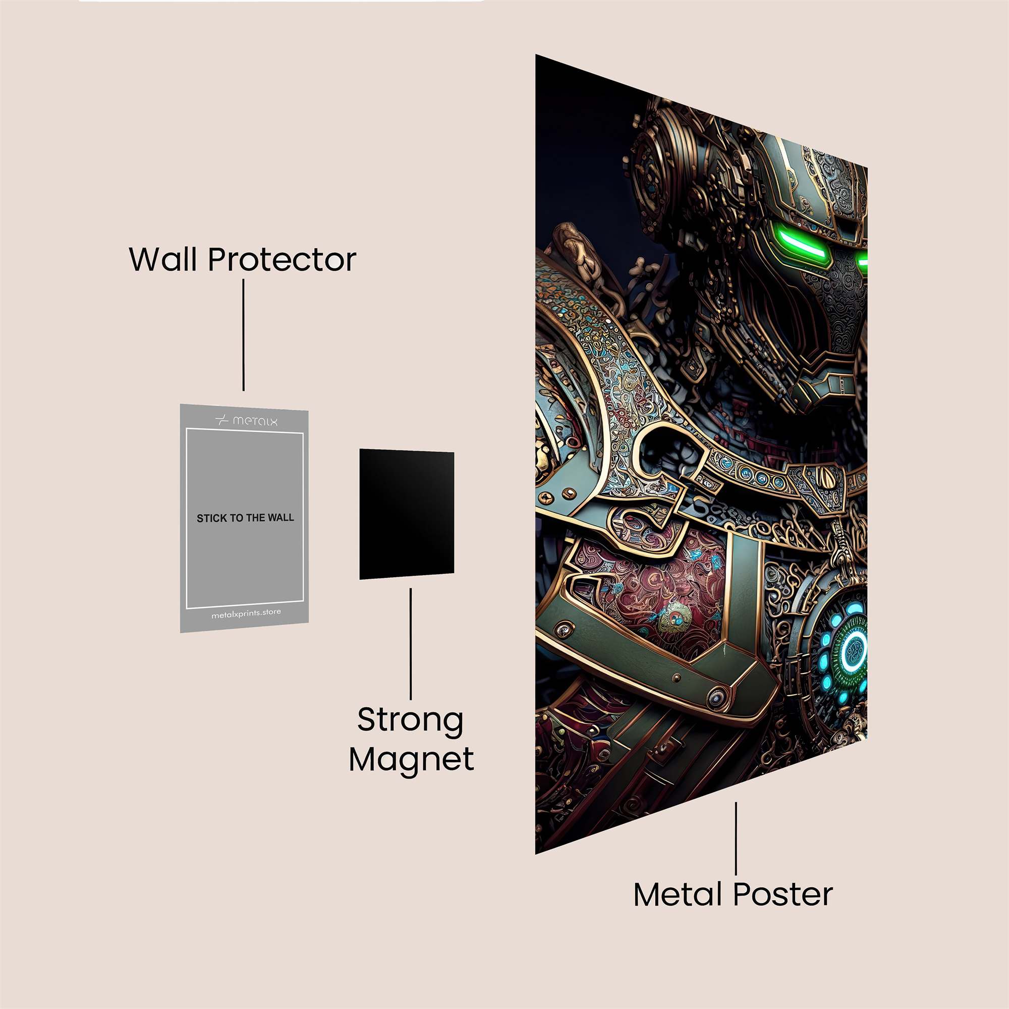 Iron Mystic Safe Wall Magnetic / M