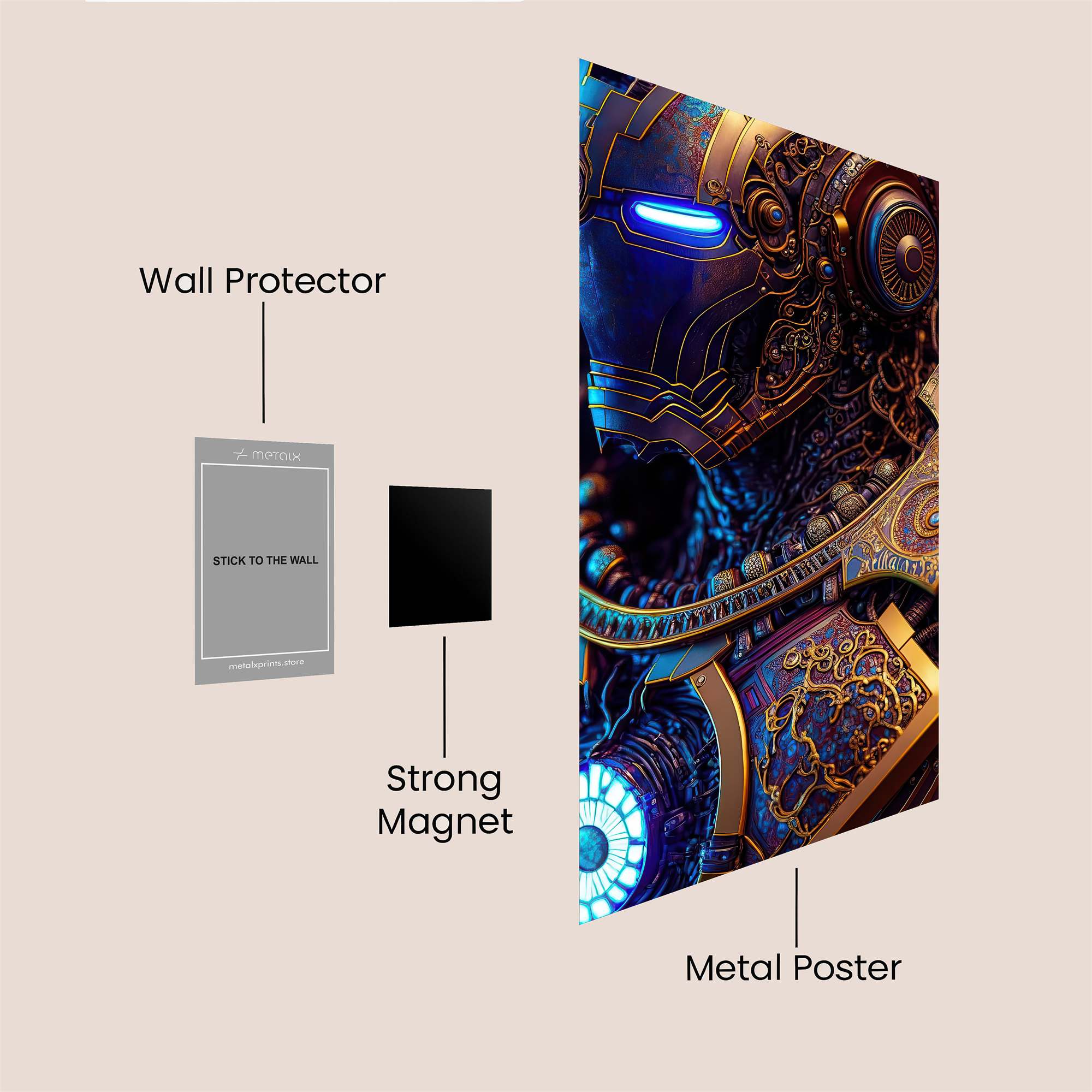Iron Majestic Safe Wall Magnetic / M