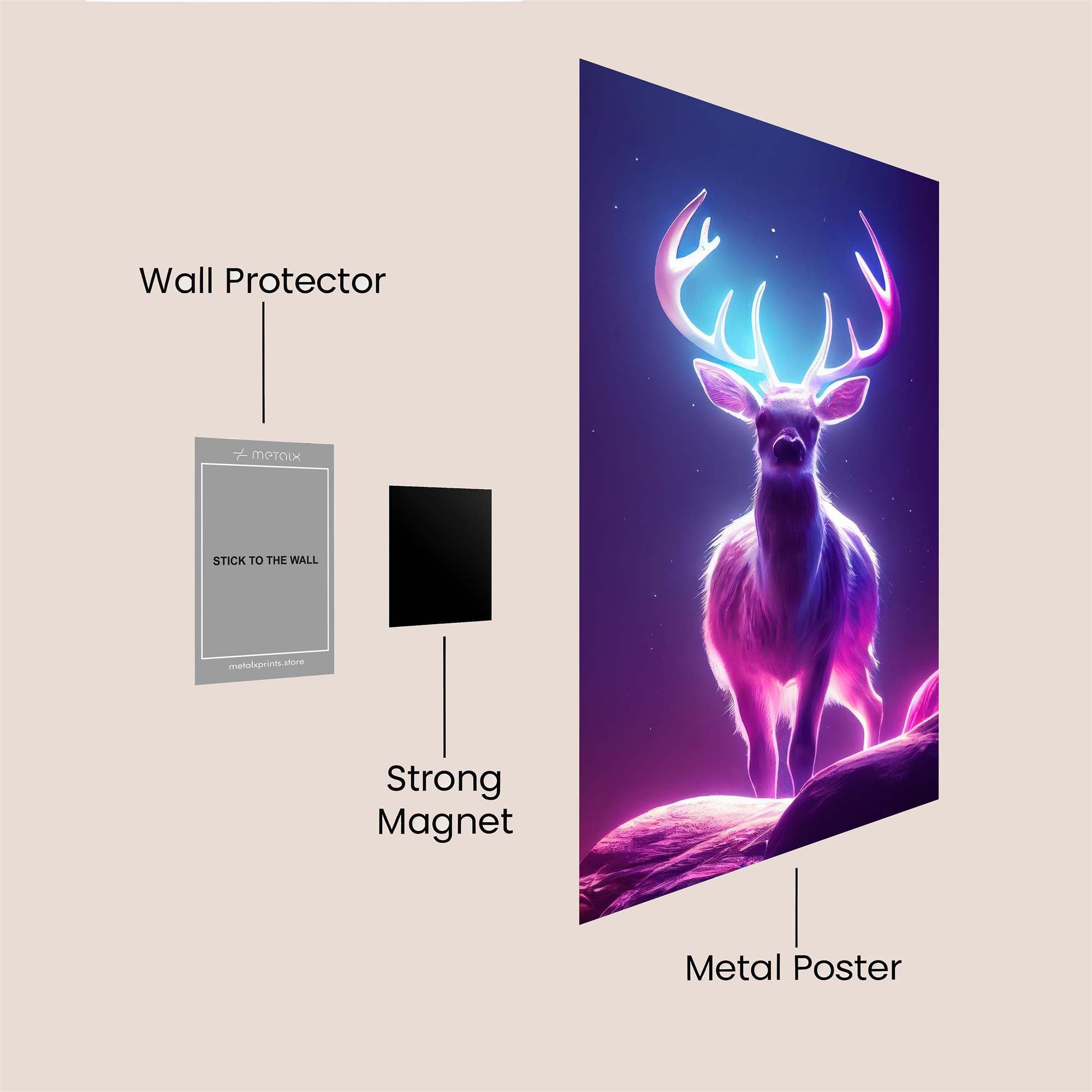 Deer Radiant Safe Wall Magnetic / M
