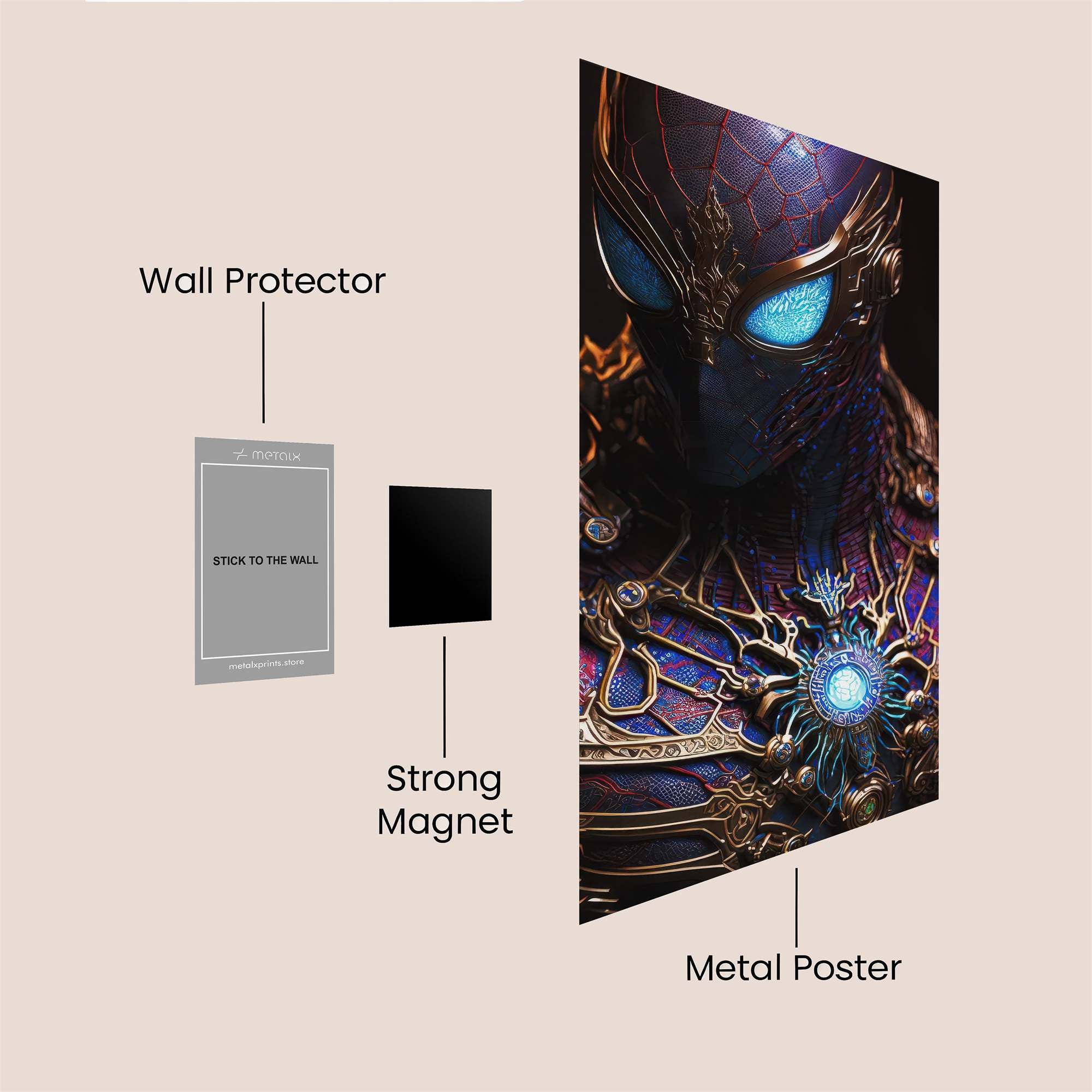 Spider Mystic Safe Wall Magnetic / M