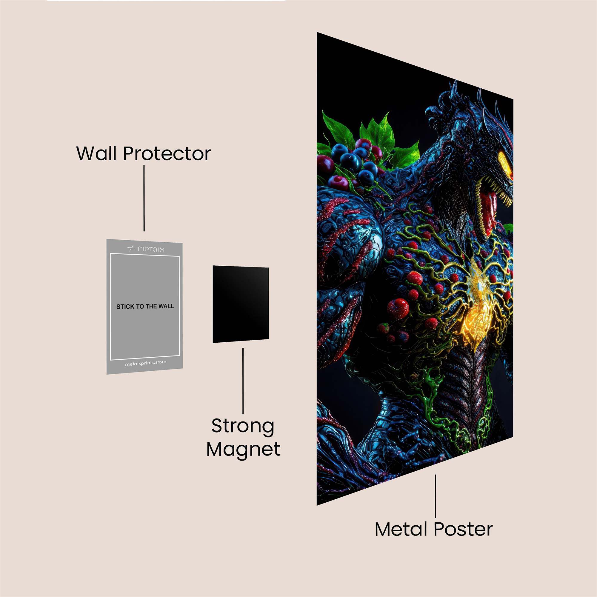 Biollante Ferocious Safe Wall Magnetic / M