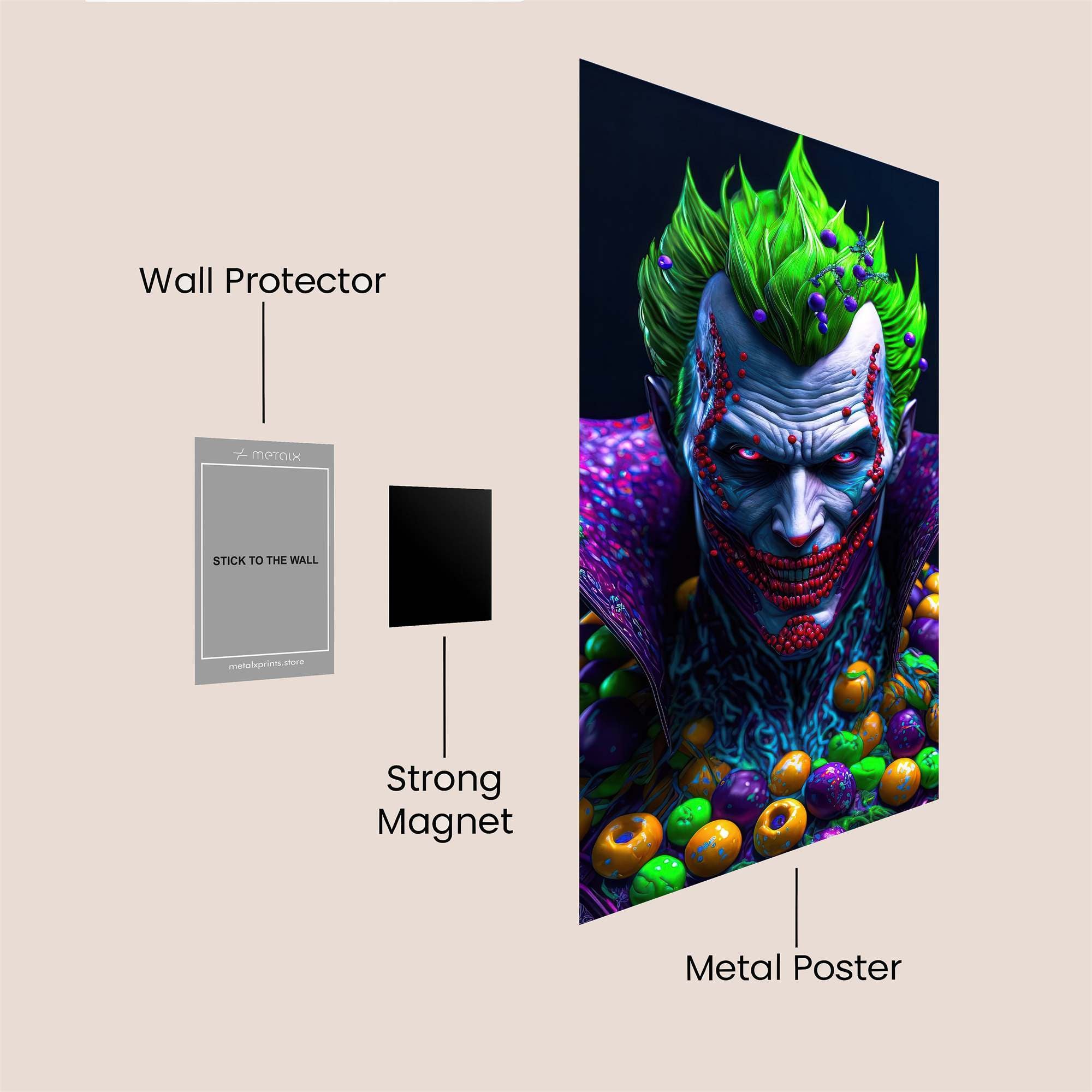 Joker Maniacal Safe Wall Magnetic / M