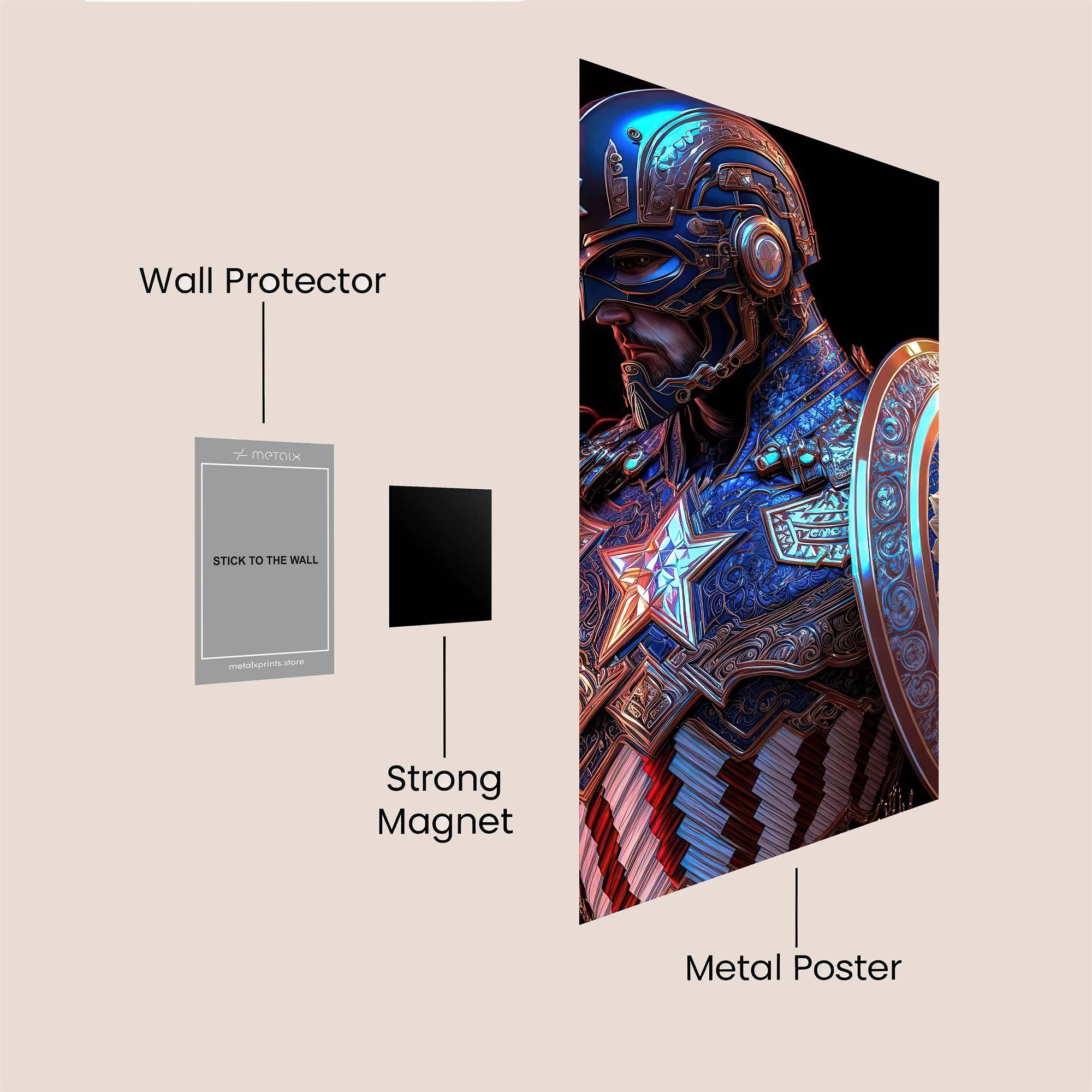 Captain Regal Safe Wall Magnetic / M