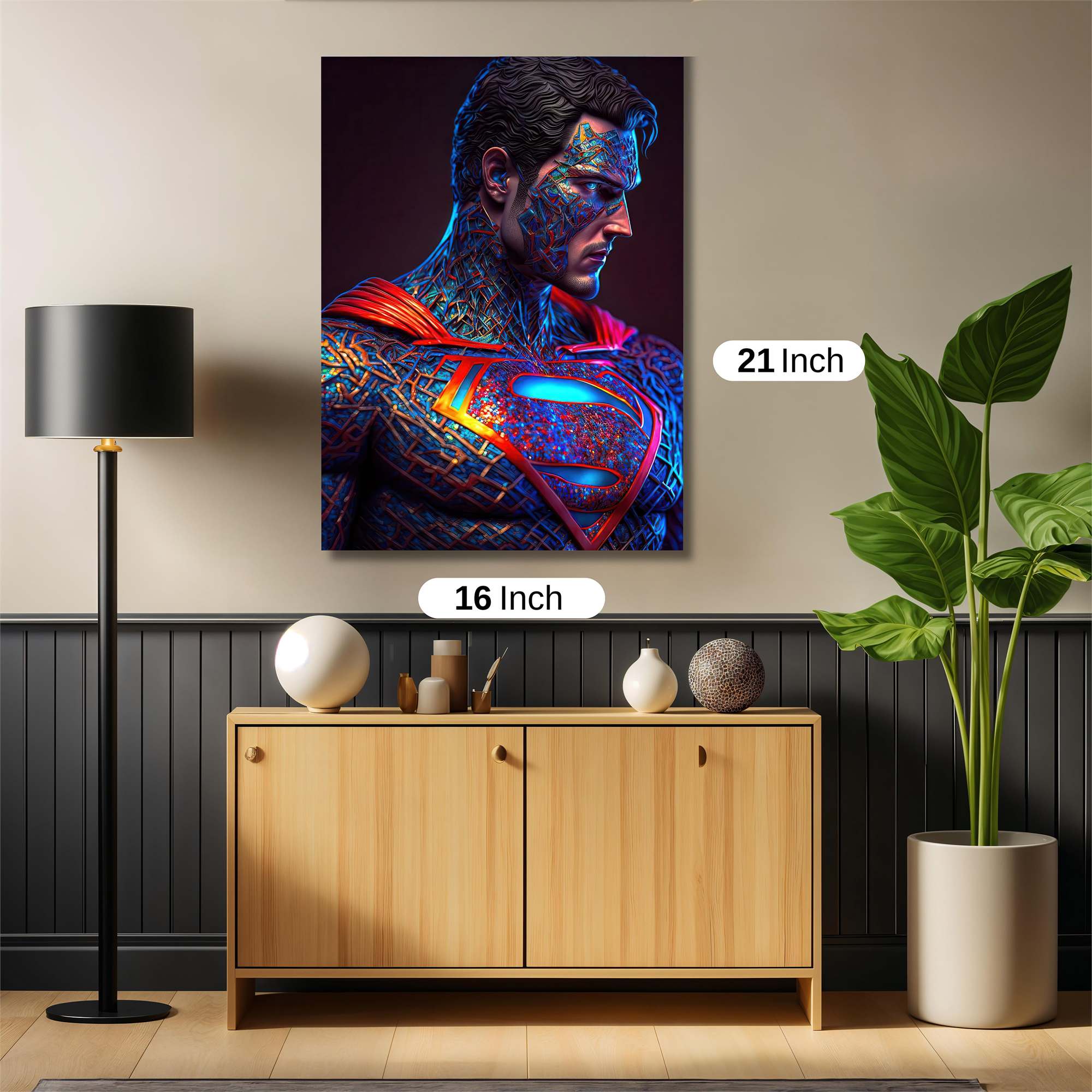 Superman Resilient Safe Wall Magnetic / M