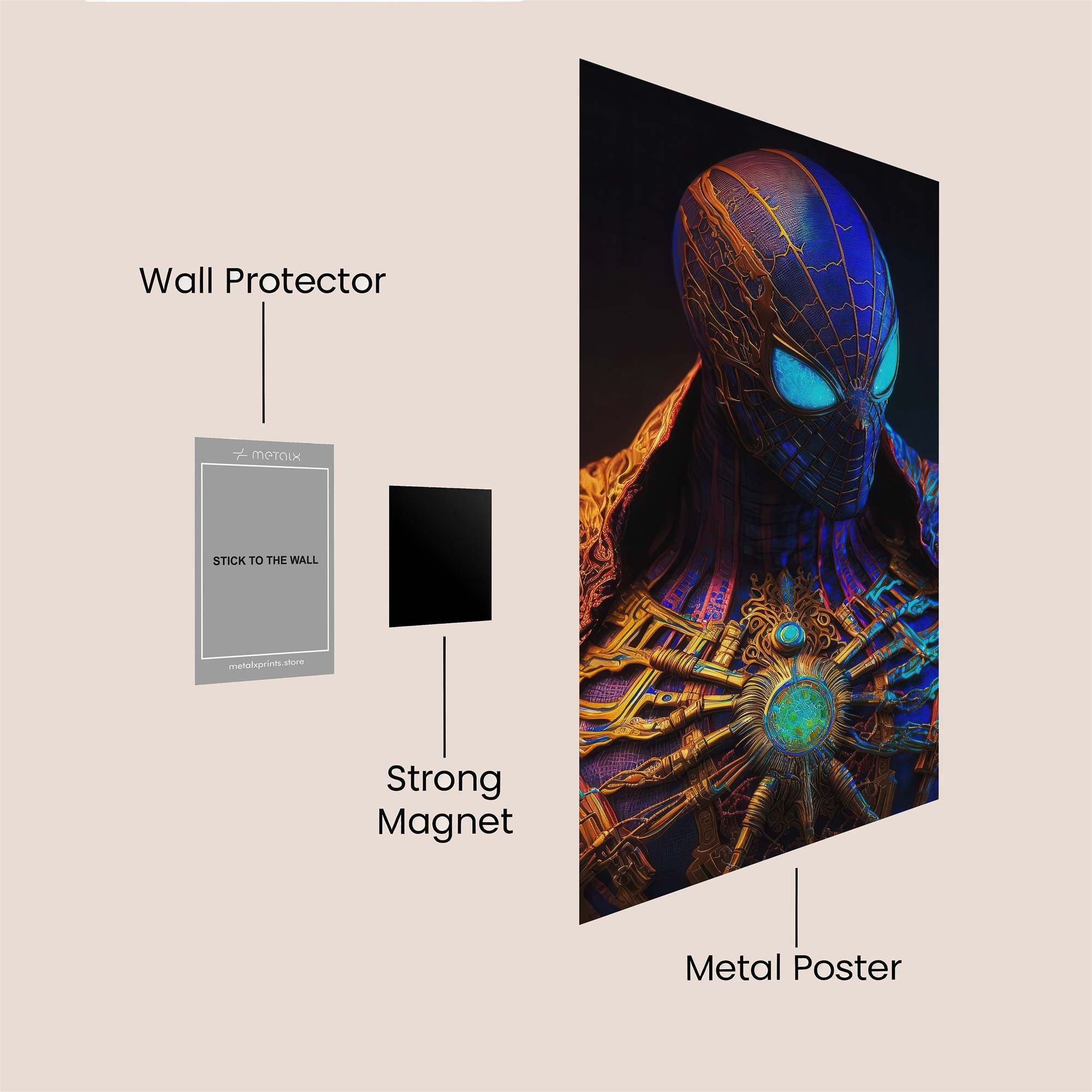 Spider Mystic Safe Wall Magnetic / M