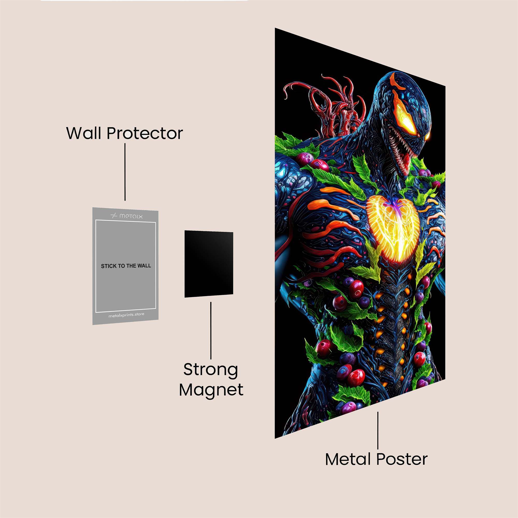 Venom Verdant Safe Wall Magnetic / M
