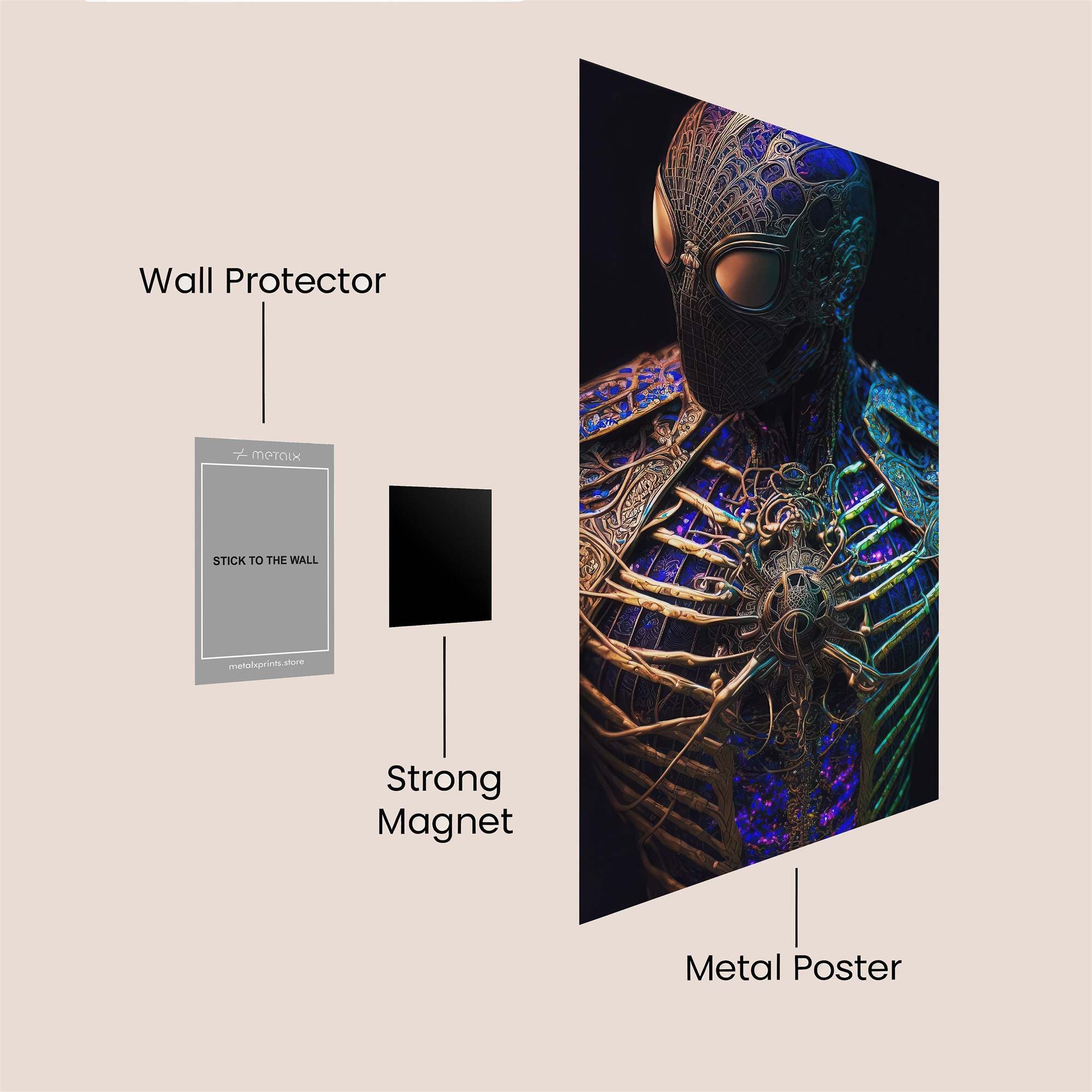 Spider Elegance Safe Wall Magnetic / M