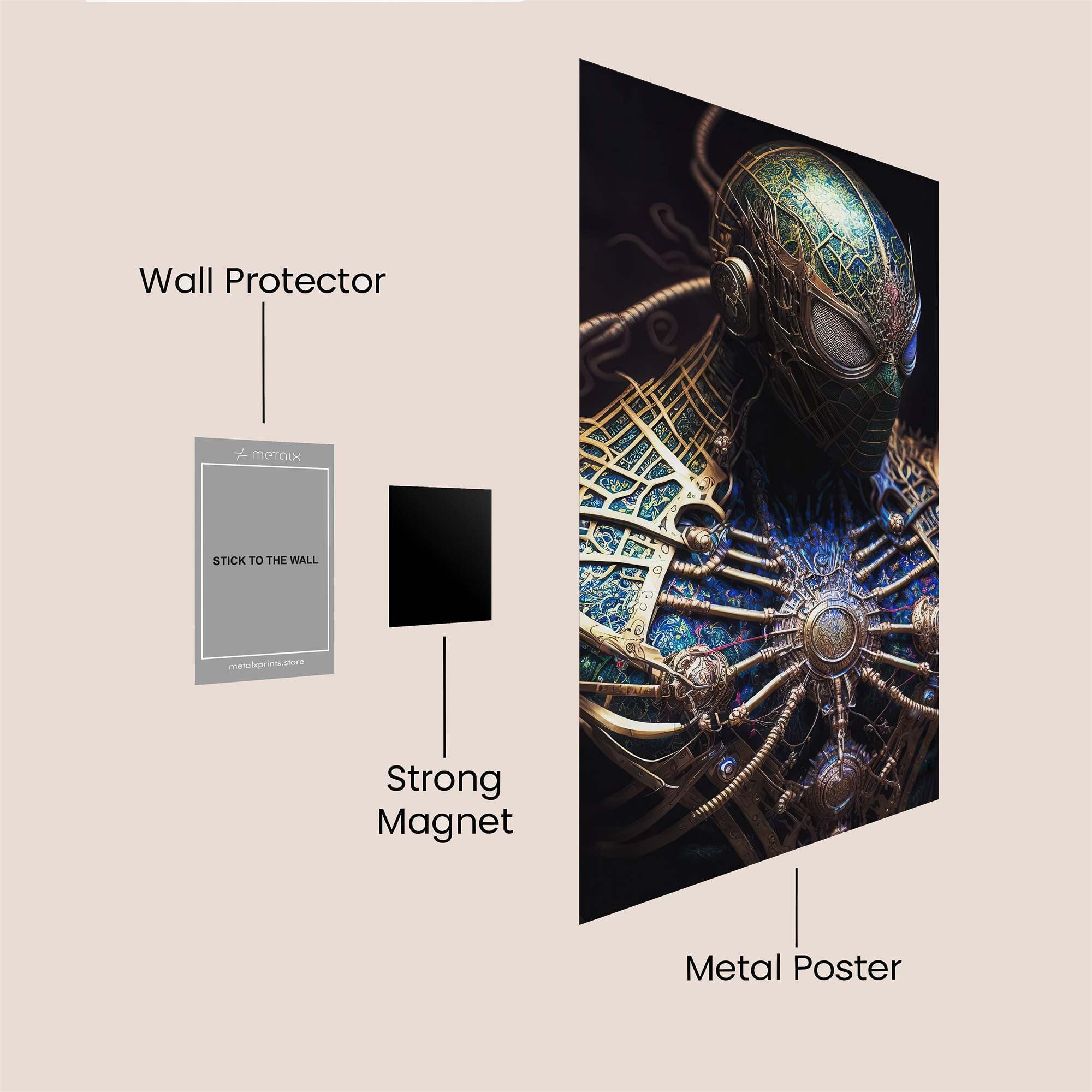 Spider Mystic Safe Wall Magnetic / M