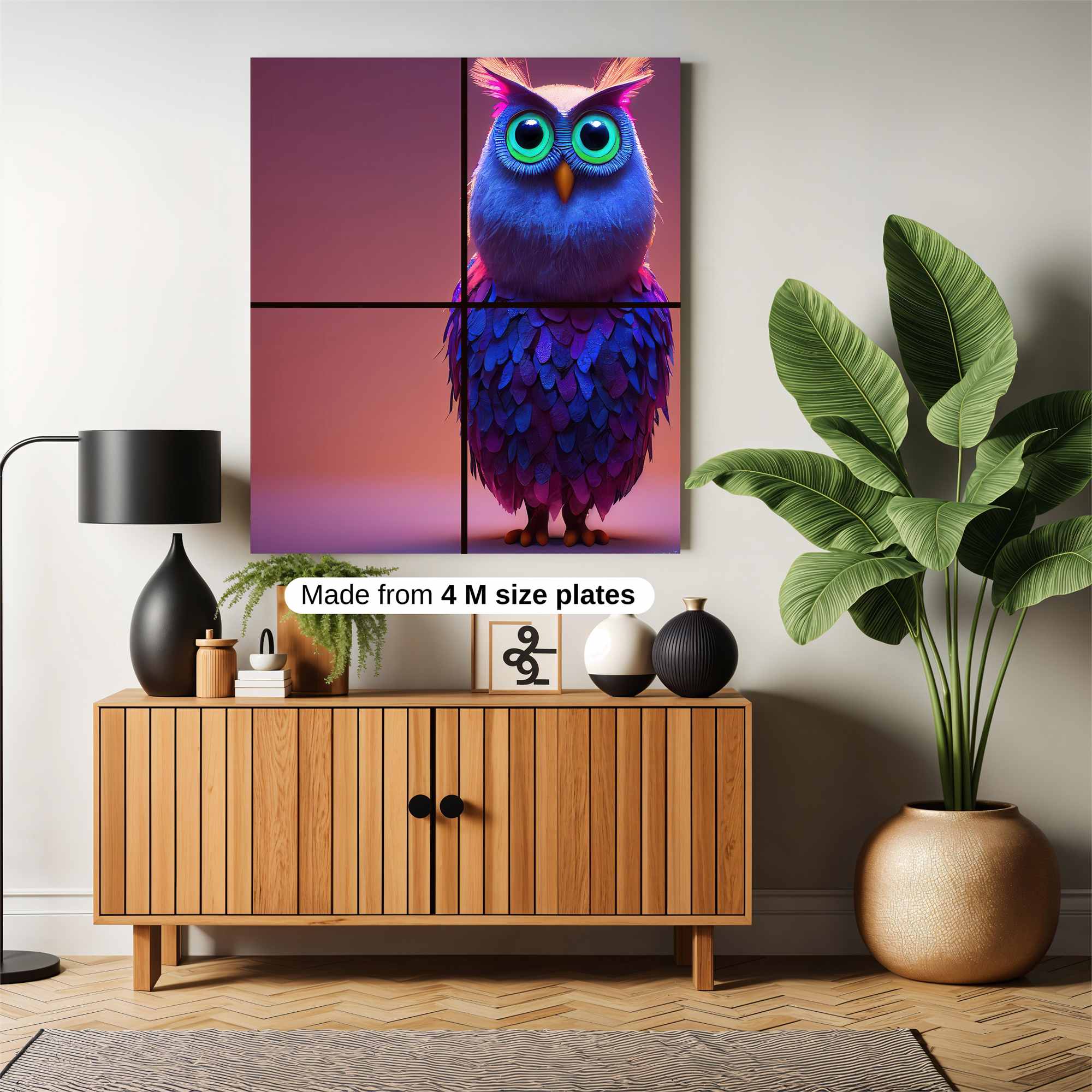 Owl Dreamscape Safe Wall Magnetic / M