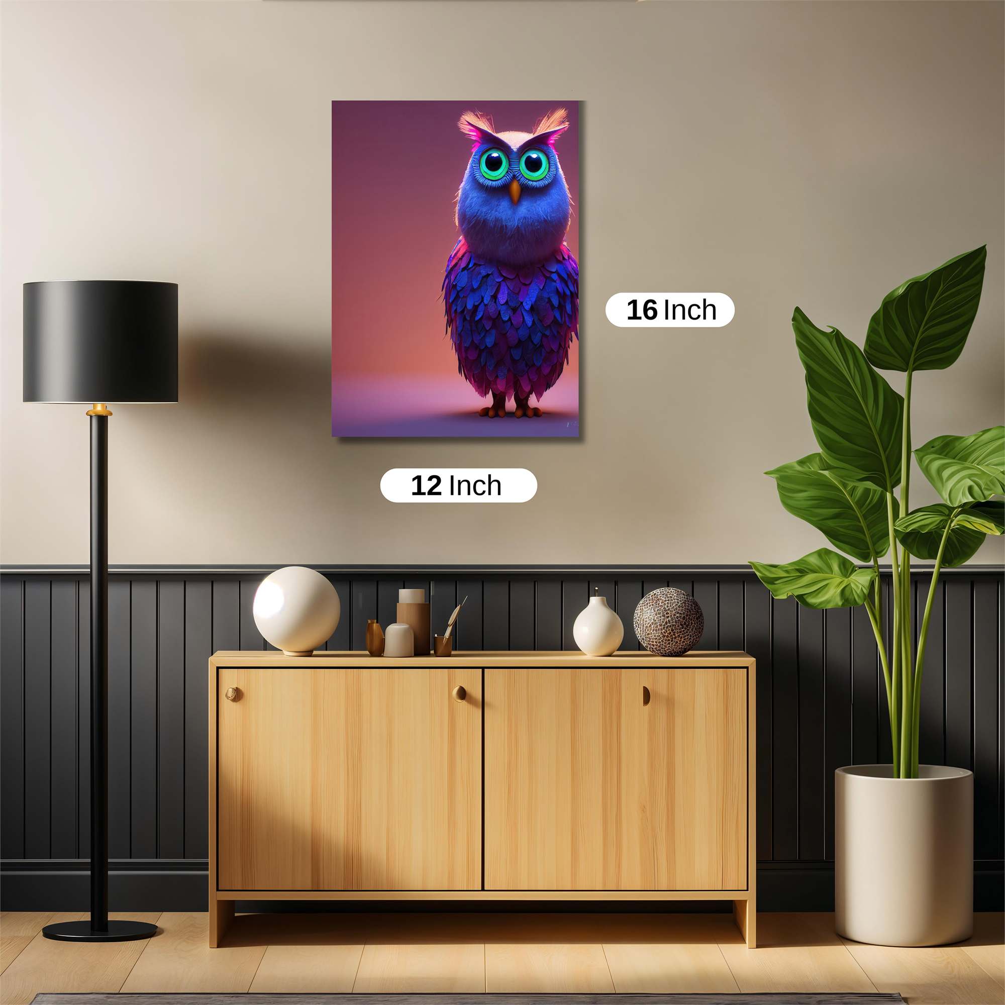 Owl Dreamscape Safe Wall Magnetic / M