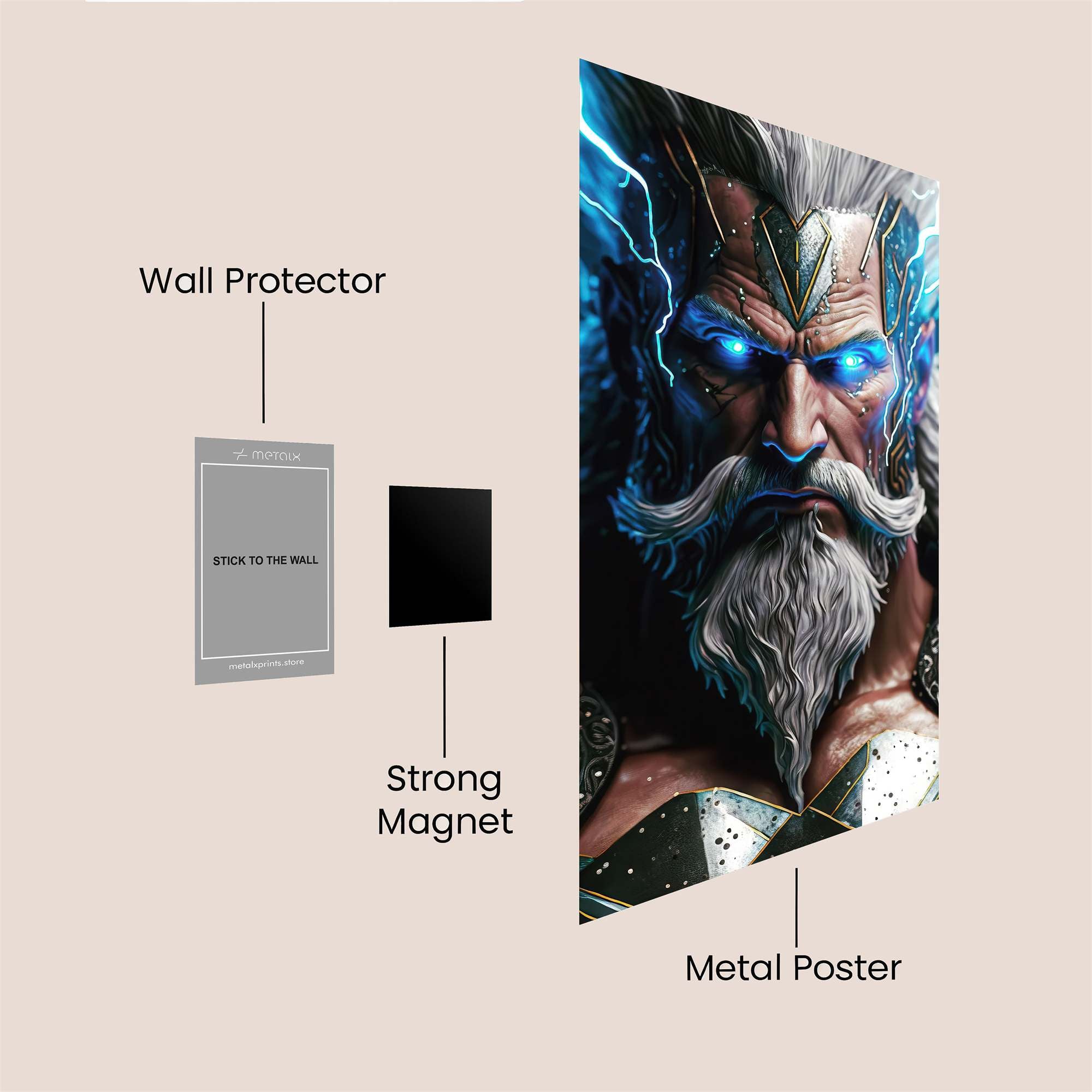 Zeus Enraged Safe Wall Magnetic / M
