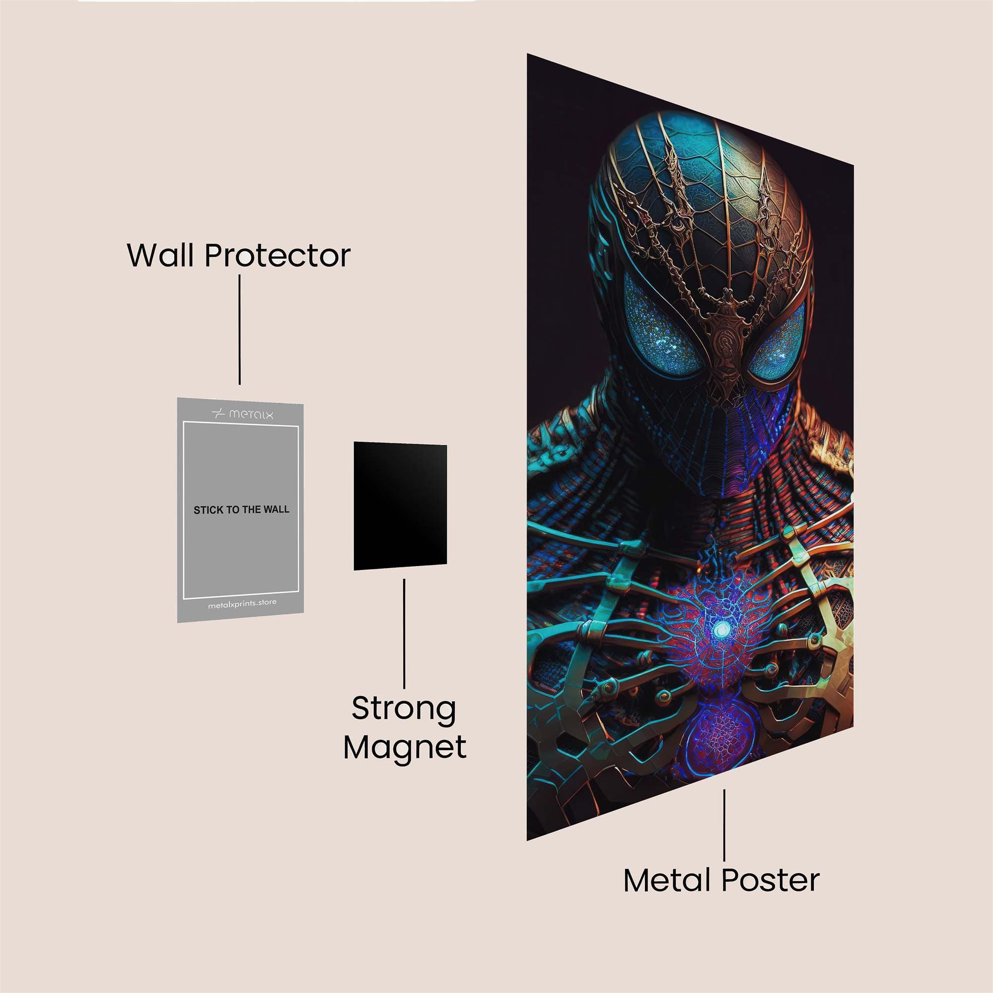 Spider Enigma Safe Wall Magnetic / M