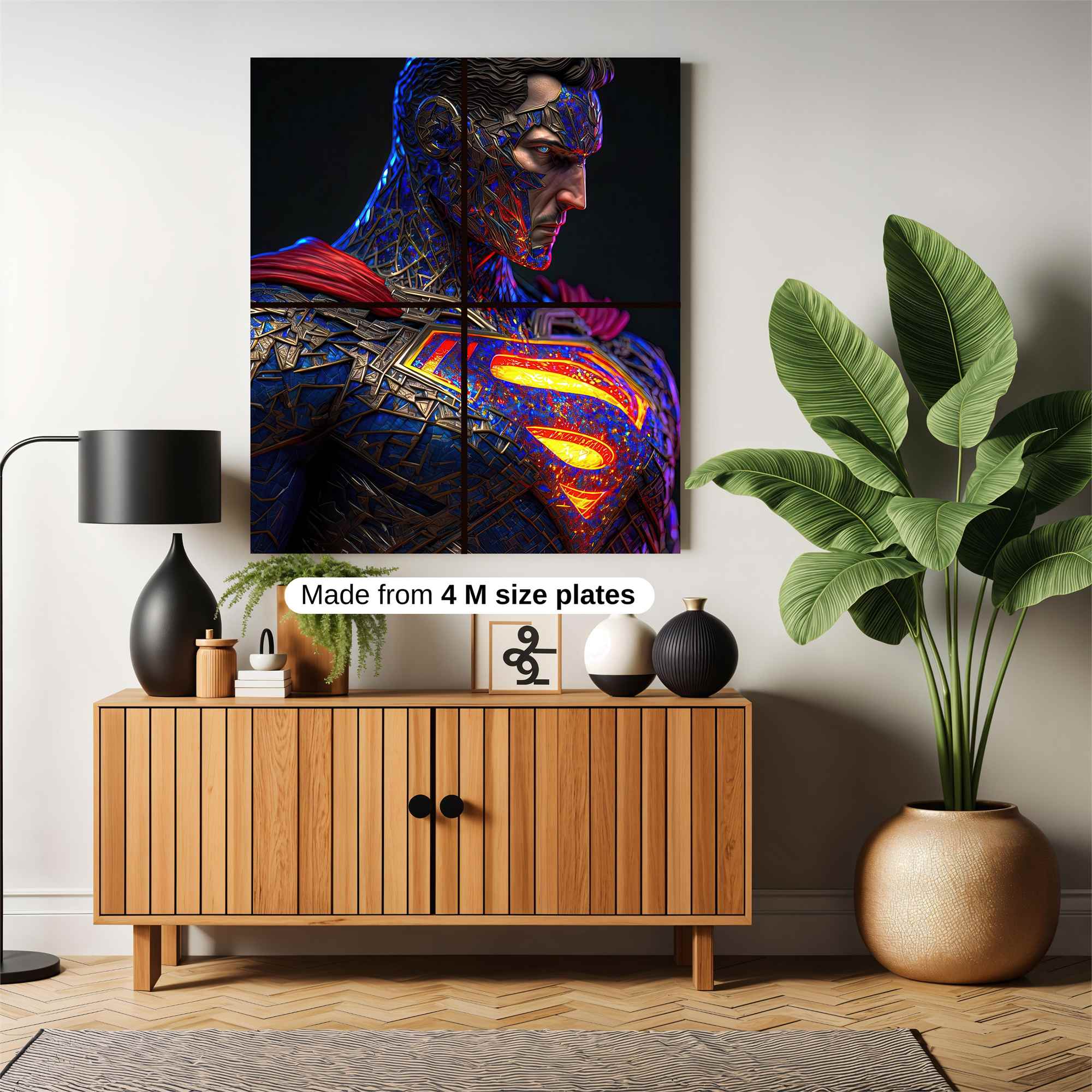 Superman Resilient Safe Wall Magnetic / M