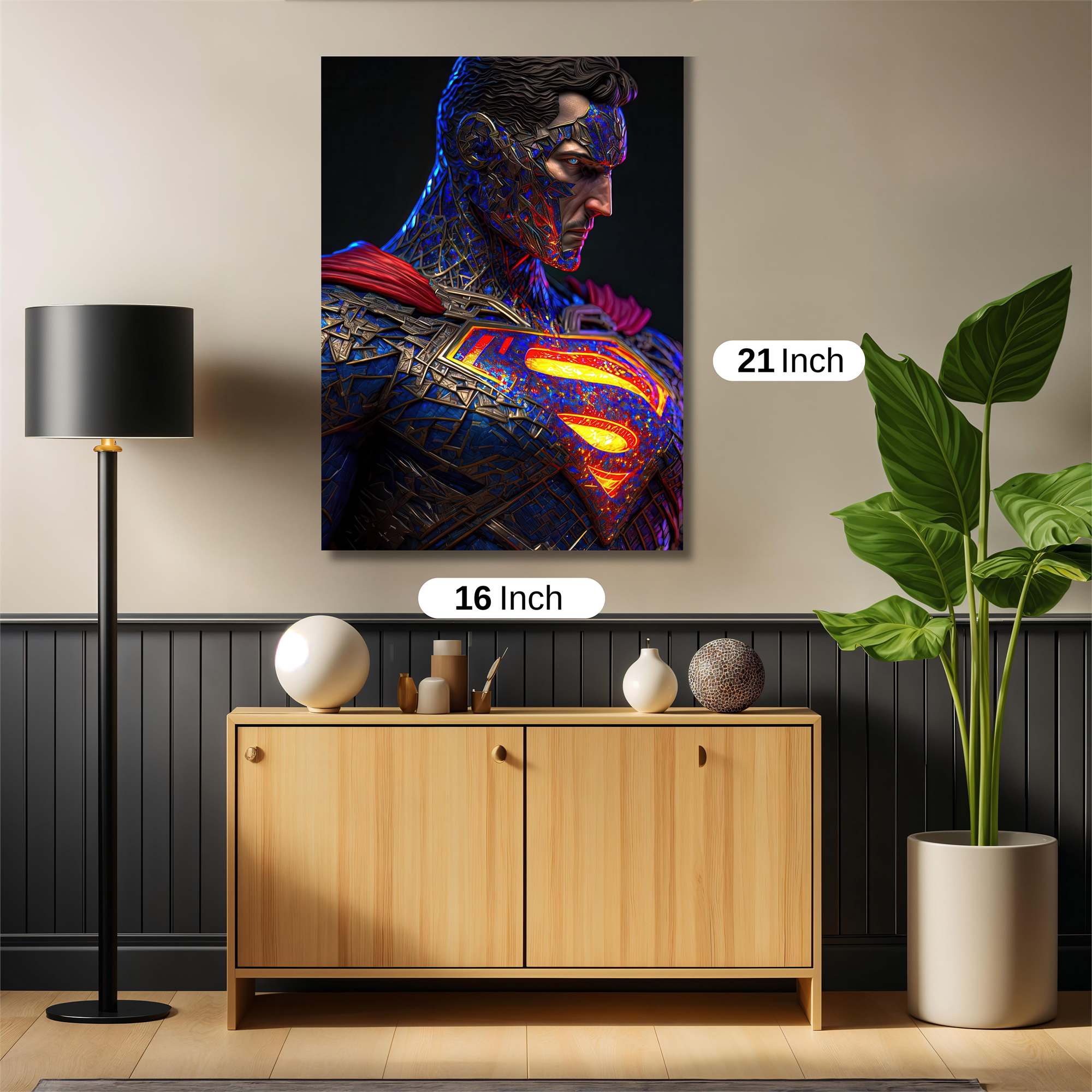 Superman Resilient Safe Wall Magnetic / M