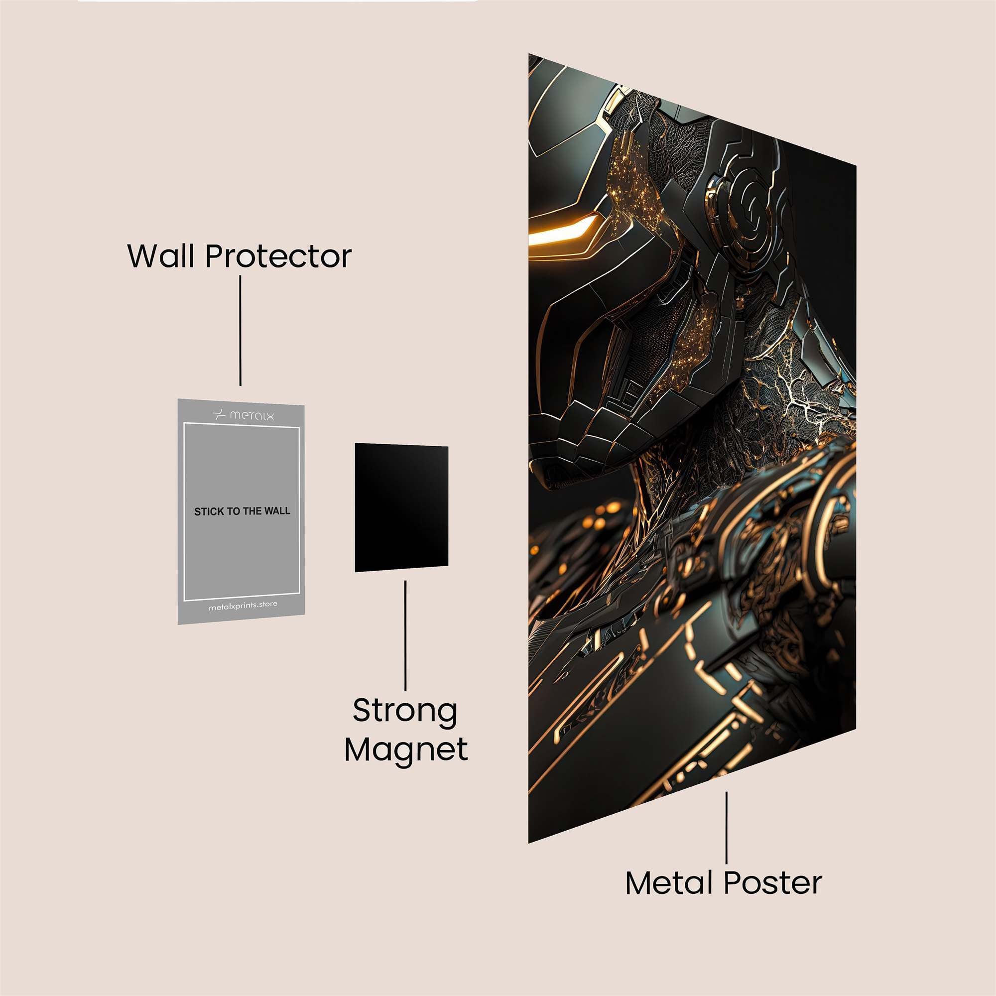 Iron Resolute Safe Wall Magnetic / M