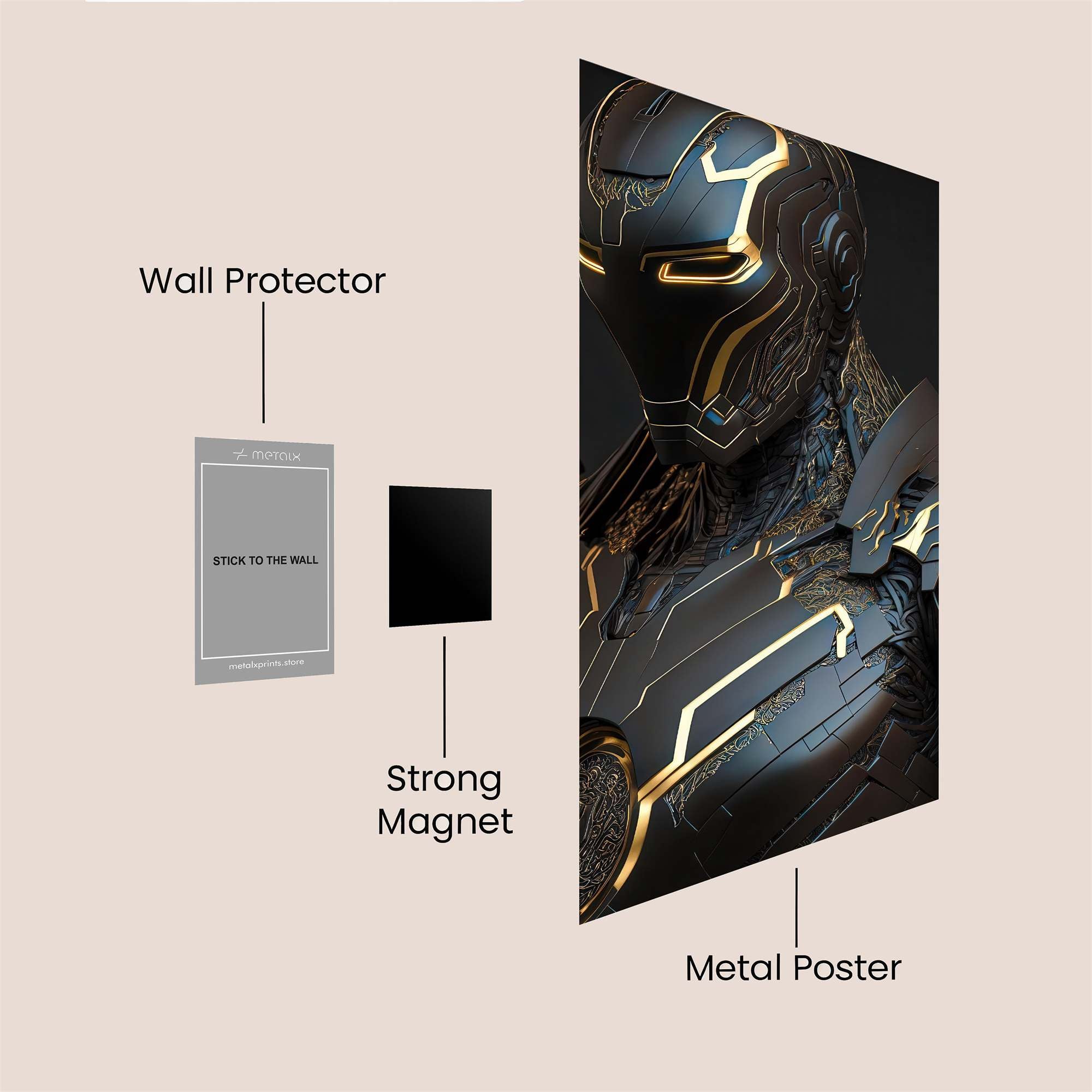 Iron Mystic Safe Wall Magnetic / M