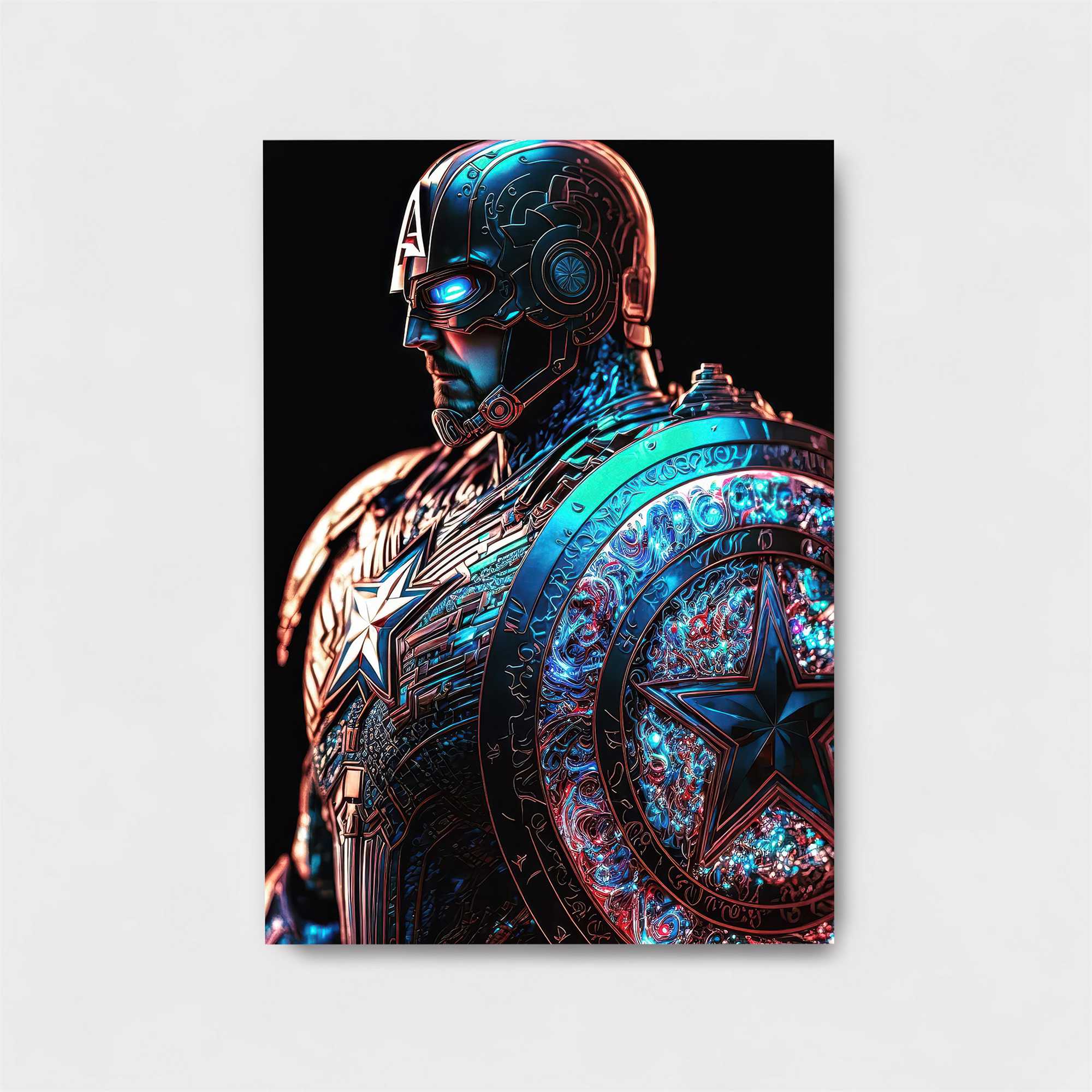 Captain Futuristic Safe Wall Magnetic / M