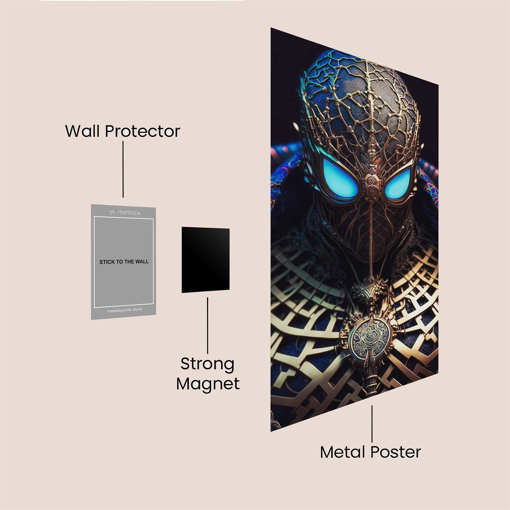 Spider Mystic Safe Wall Magnetic / M