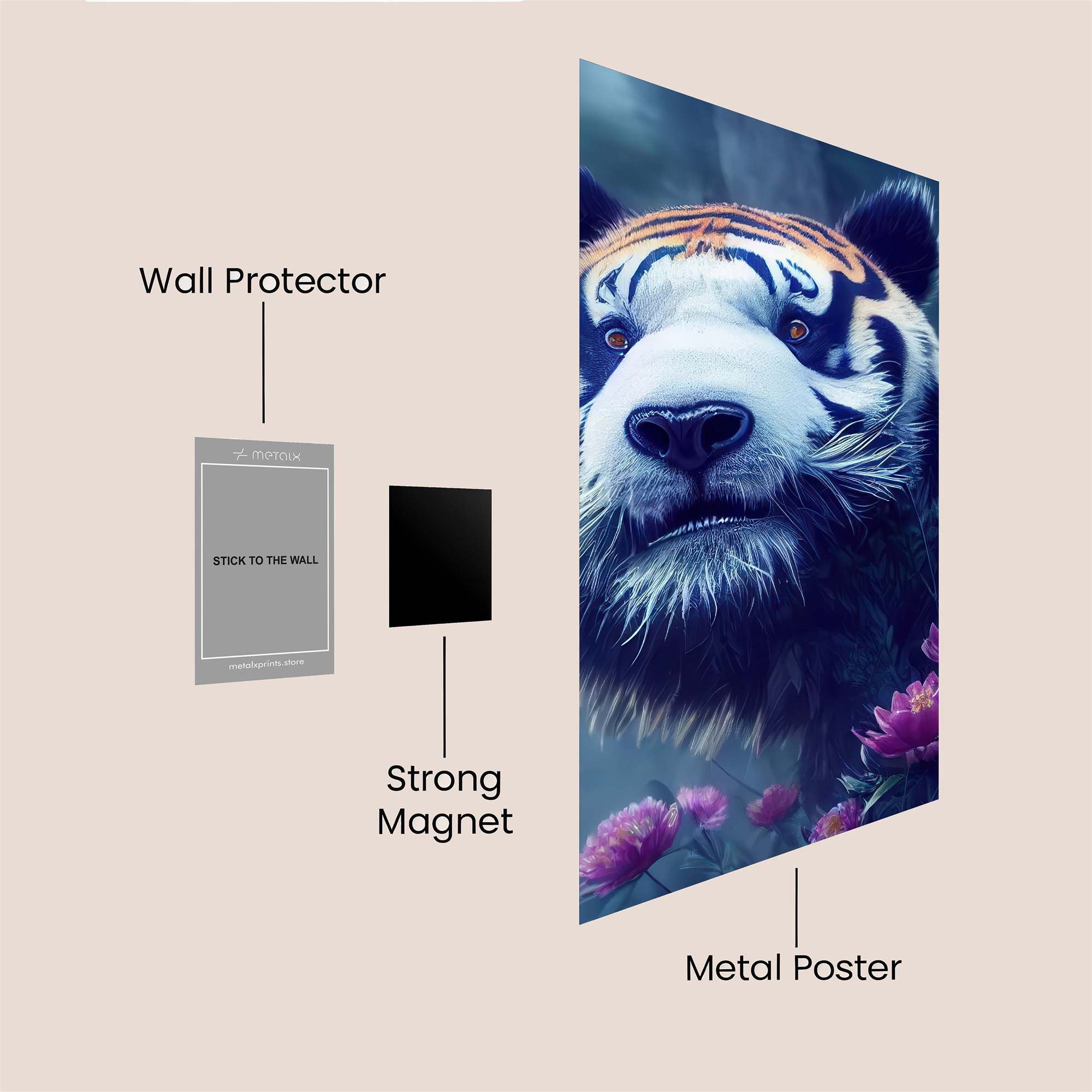 Tiger Enigma Safe Wall Magnetic / M