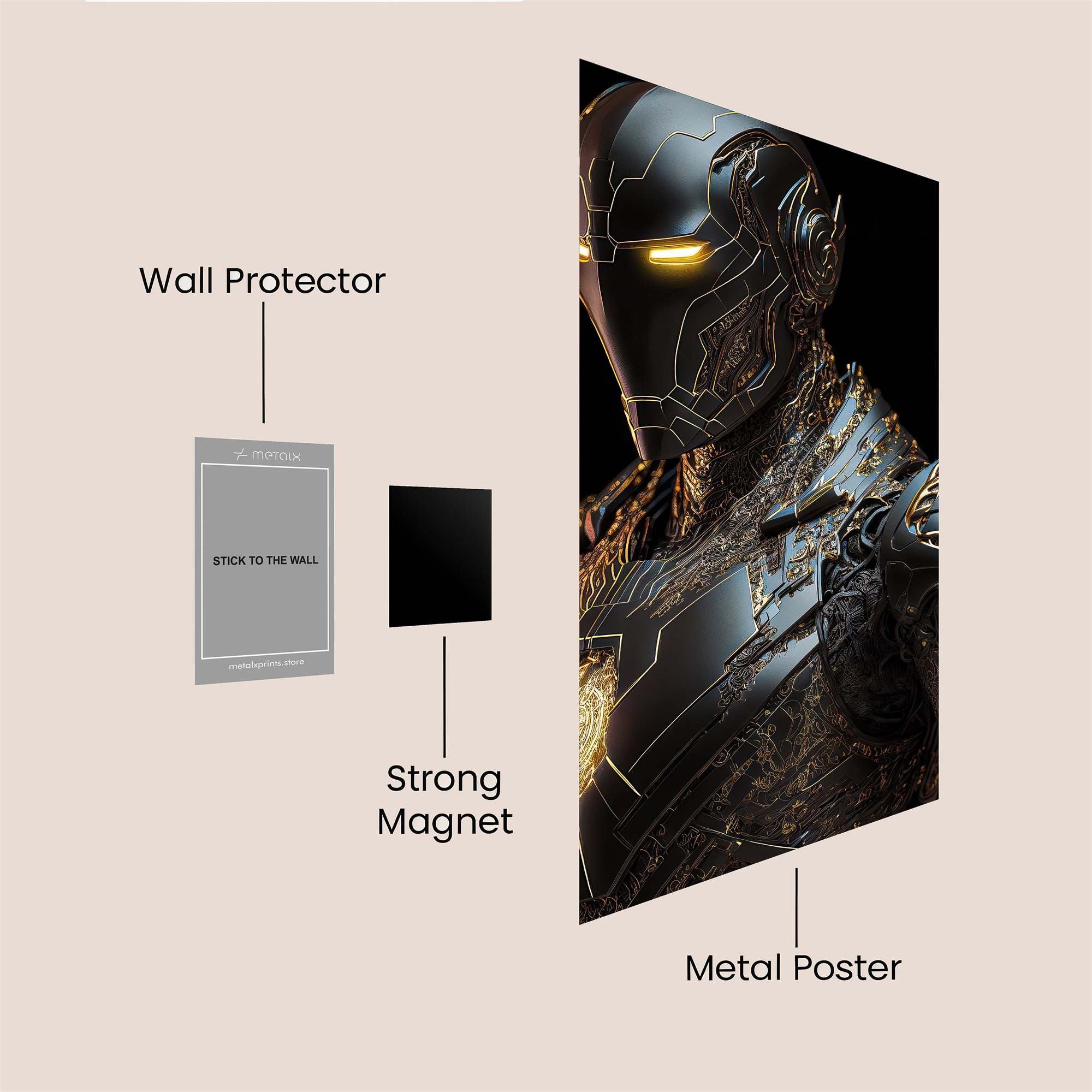 Iron Resolute Safe Wall Magnetic / M