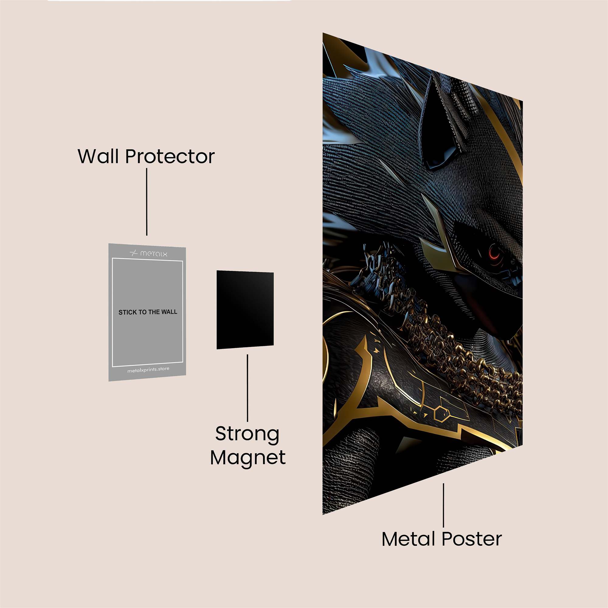 Shadow Pharaoh Safe Wall Magnetic / M