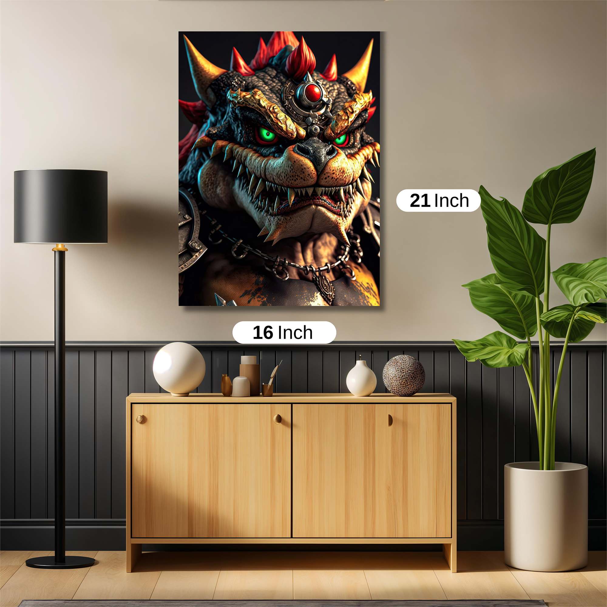 Bowser Ferocious Safe Wall Magnetic / M