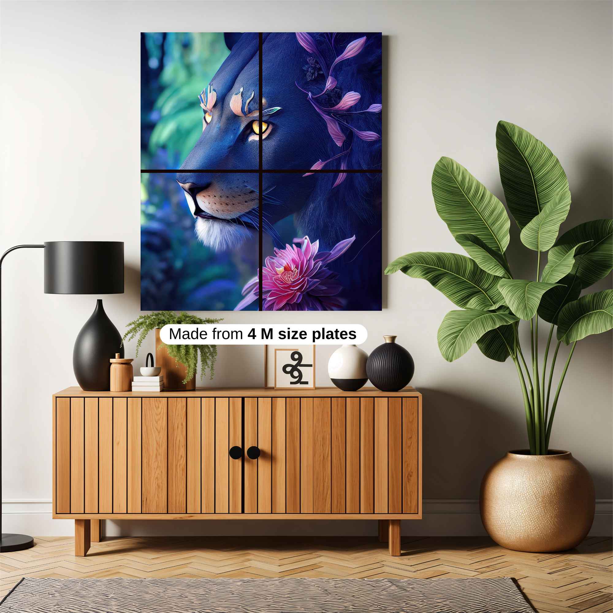 Floral Panther Safe Wall Magnetic / M