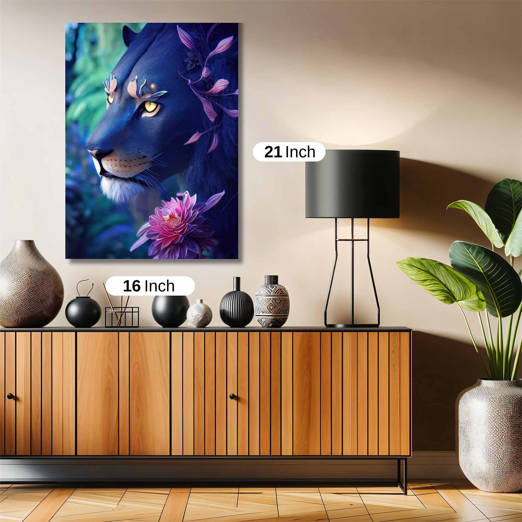 Floral Panther Safe Wall Magnetic / M