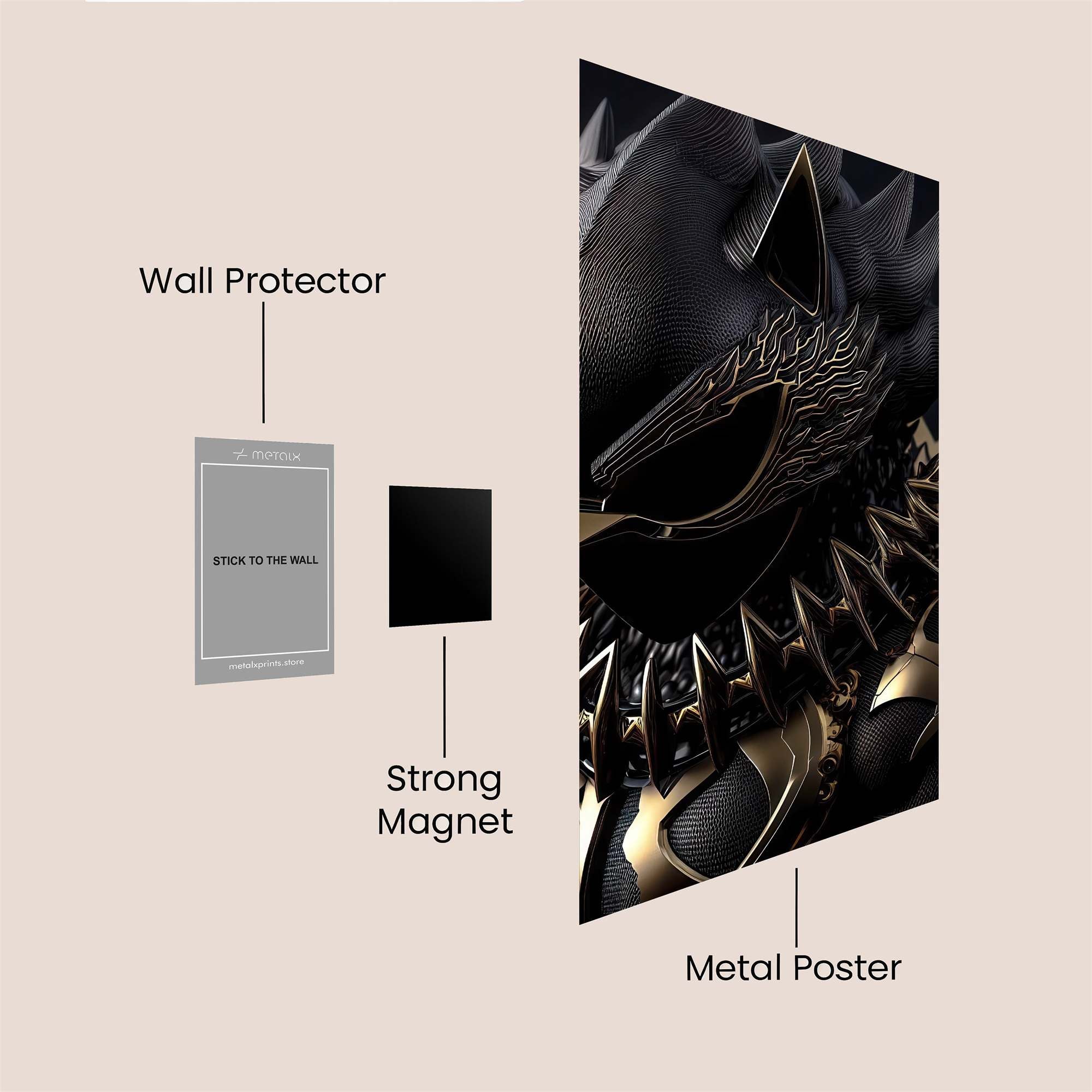 Black Panther: Regal Safe Wall Magnetic / M