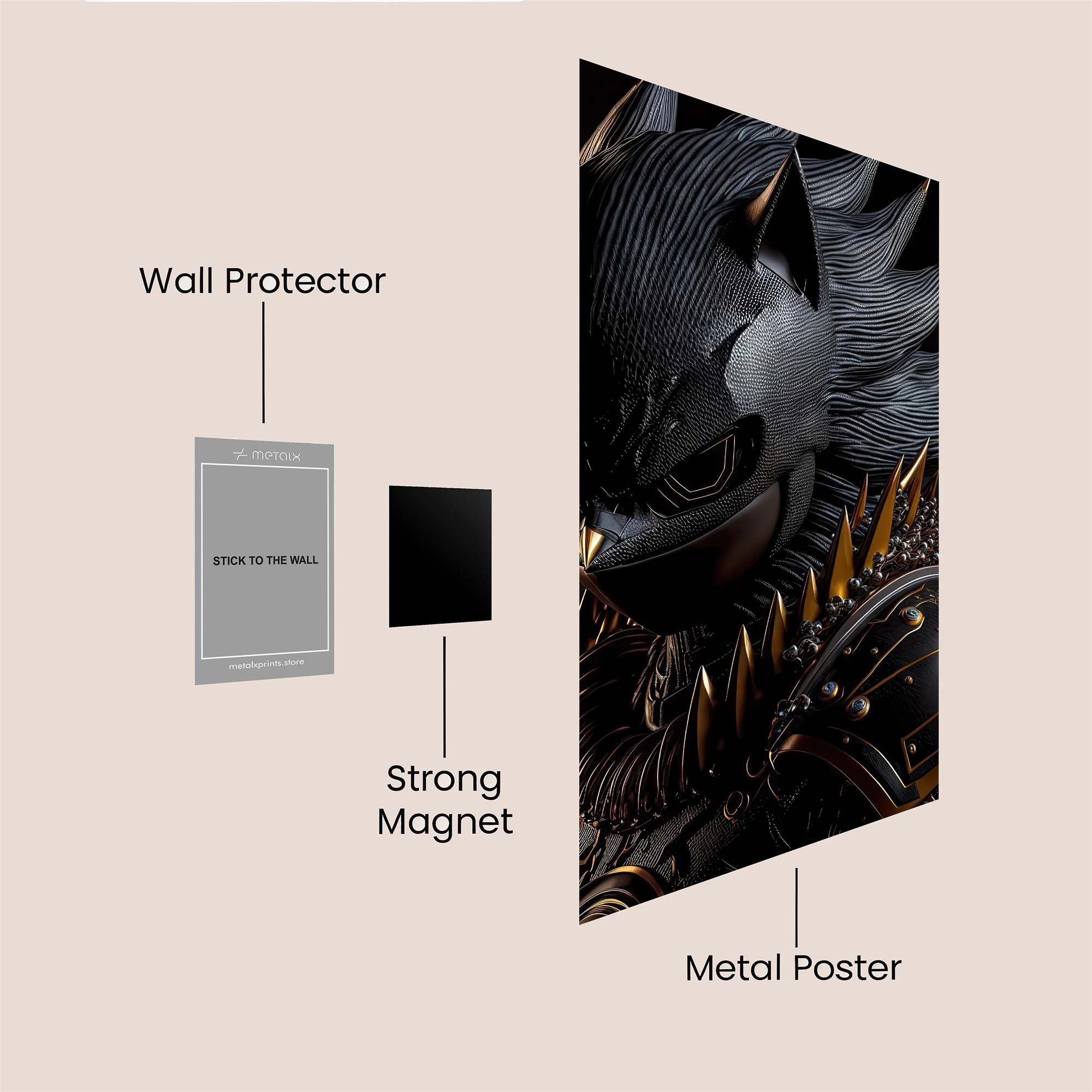 Sonic Menace Safe Wall Magnetic / M