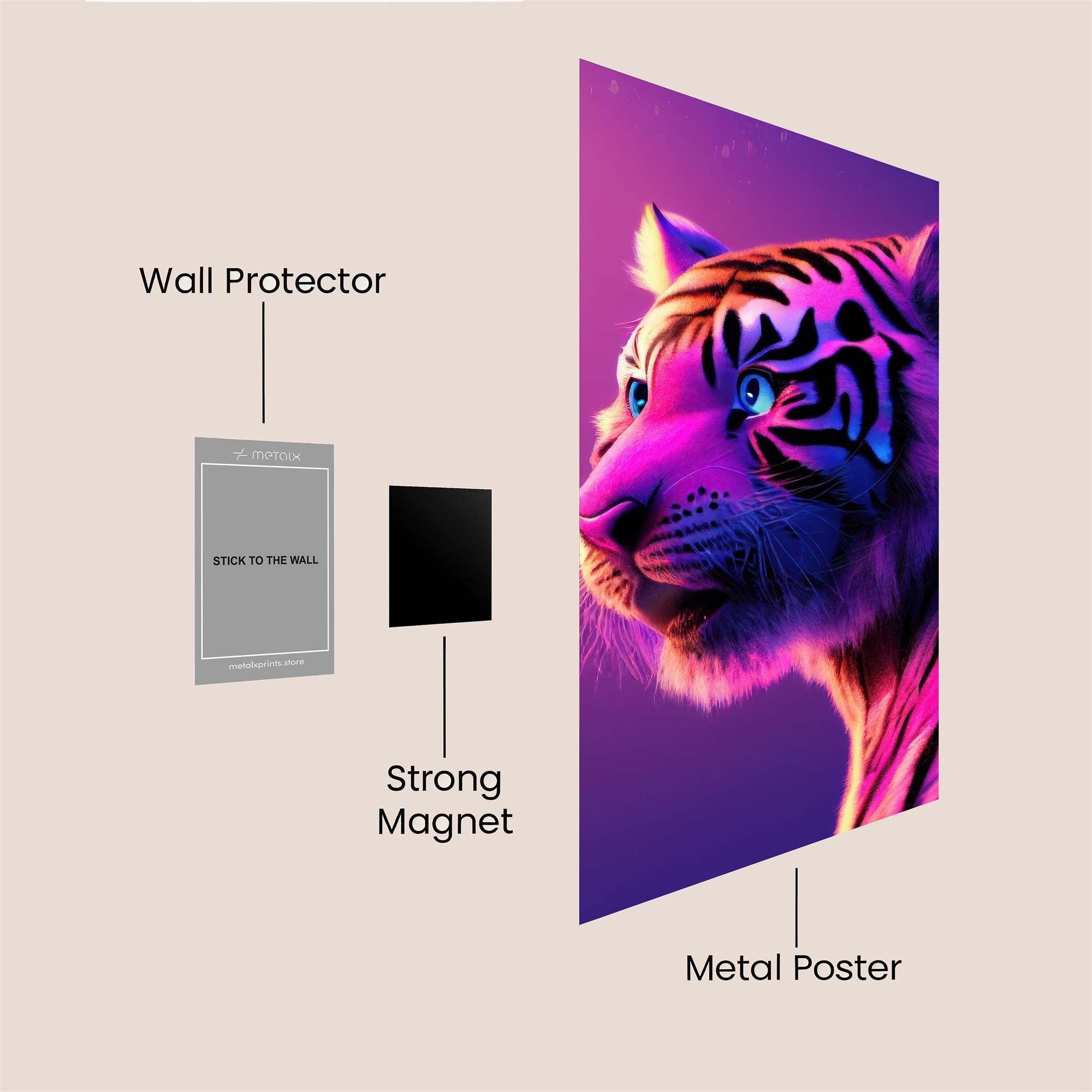 Neon Majesty Safe Wall Magnetic / M