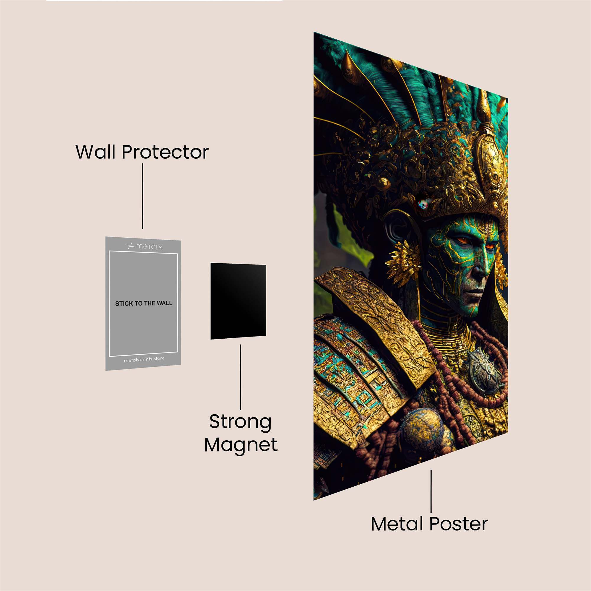 Aztec Majesty Safe Wall Magnetic / M