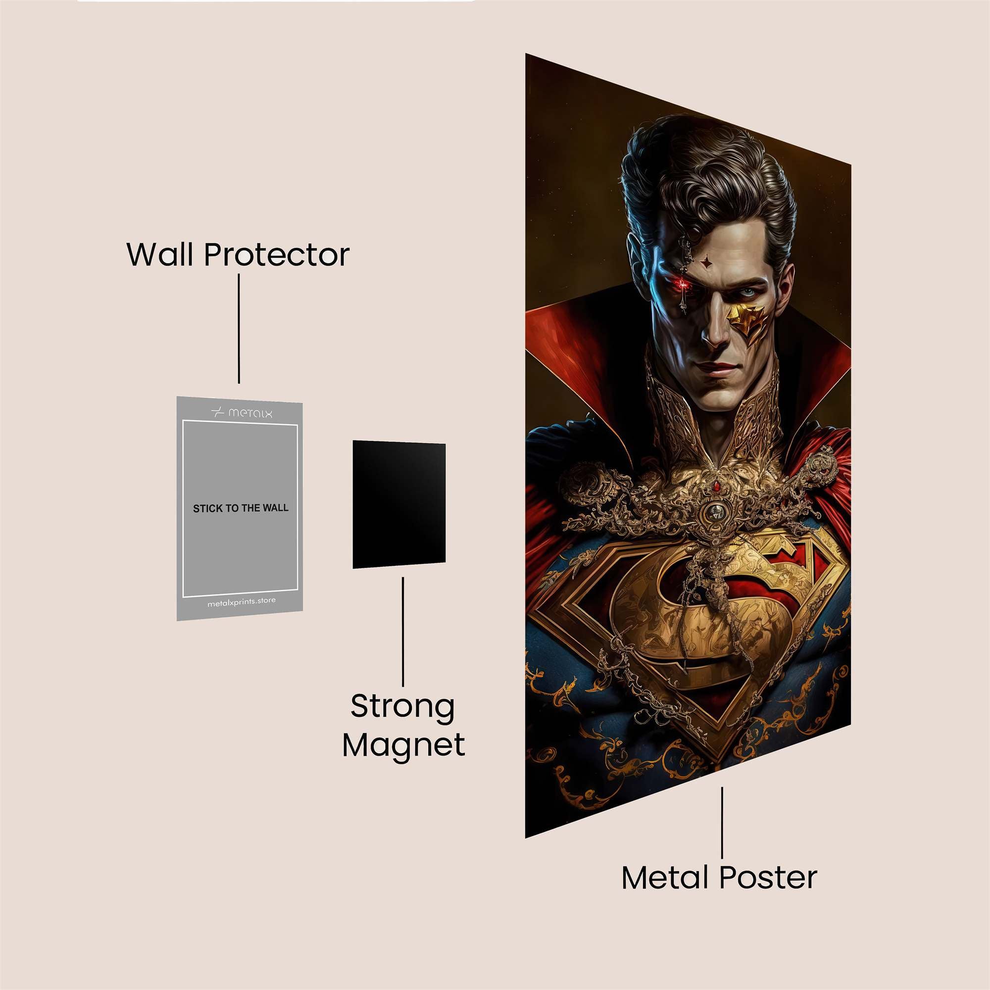 Superman Sinister Safe Wall Magnetic / M