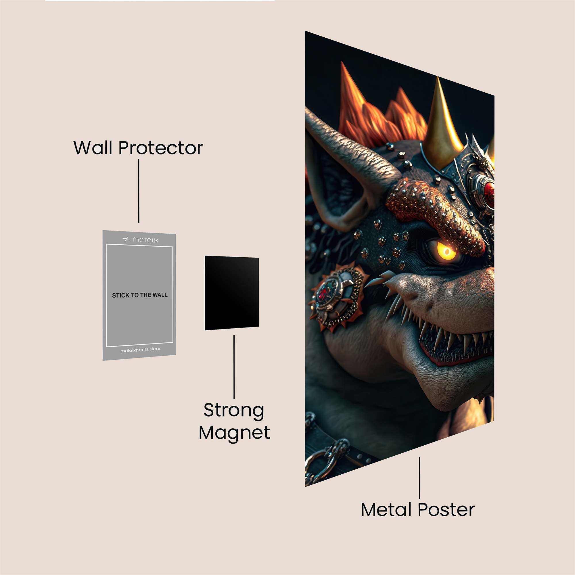 Bowser Regal Safe Wall Magnetic / M